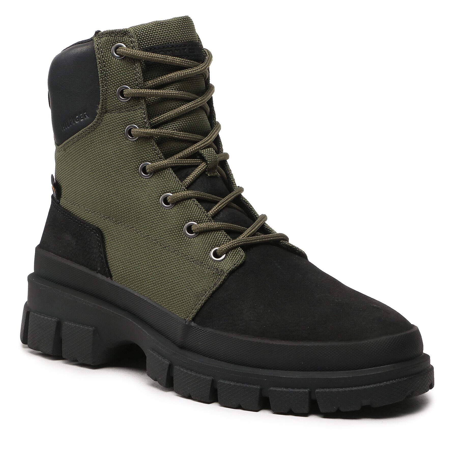 Tommy Hilfiger Туристически oбувки Cordura Lace Boot FM0FM04189 Каки - Pepit.bg