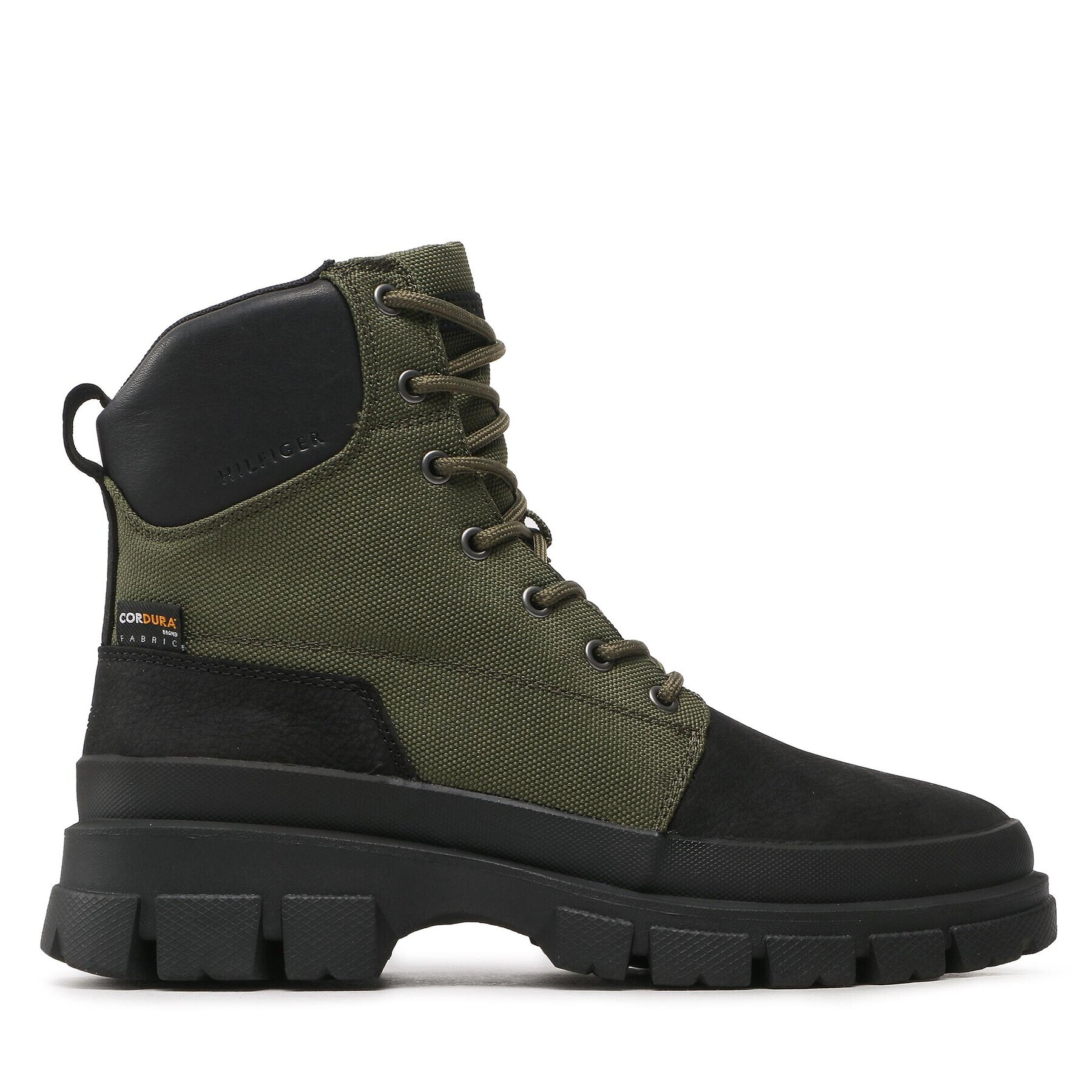 Tommy Hilfiger Туристически oбувки Cordura Lace Boot FM0FM04189 Каки - Pepit.bg