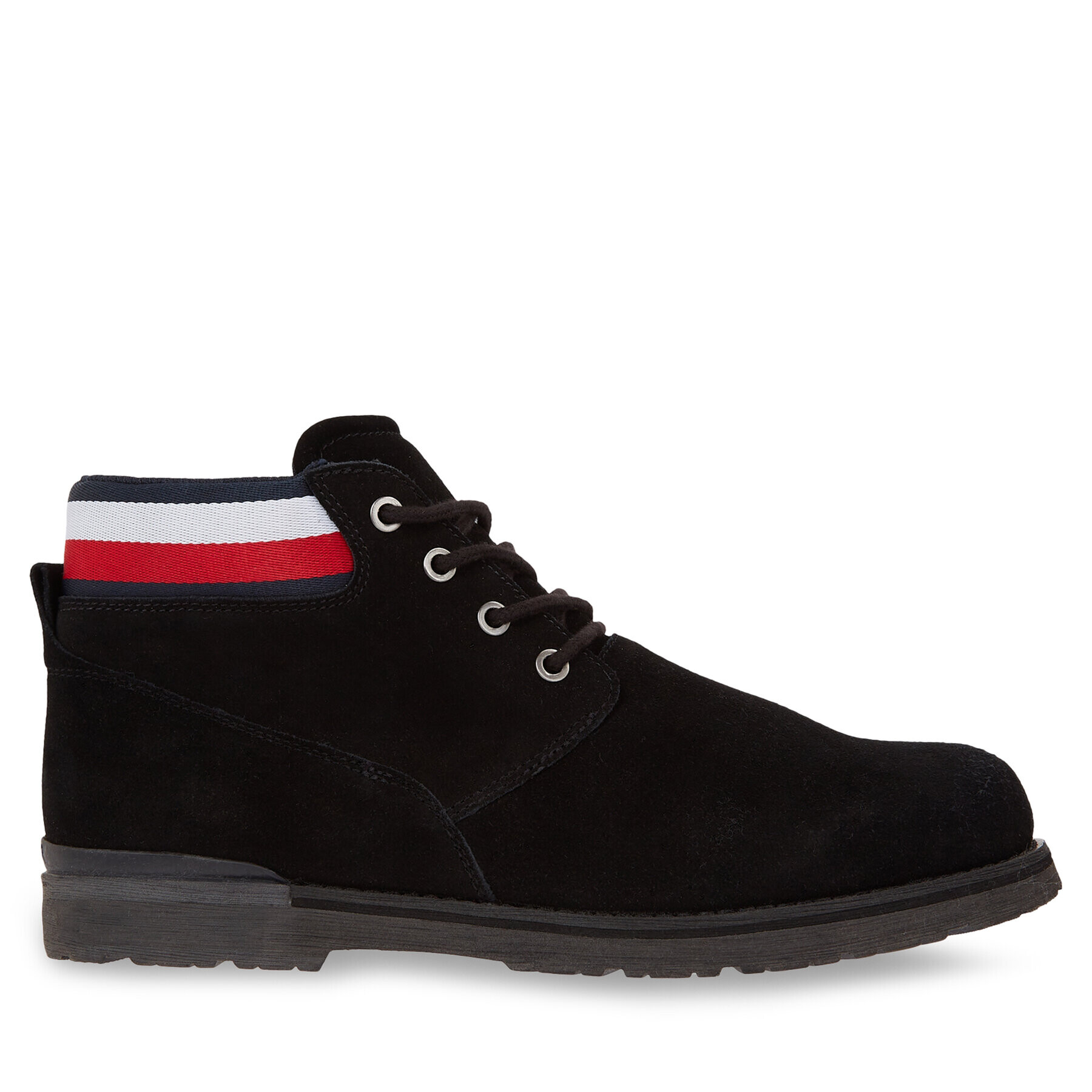 Tommy Hilfiger Туристически oбувки Core Hilfiger Suede Boot FM0FM04800 Черен - Pepit.bg