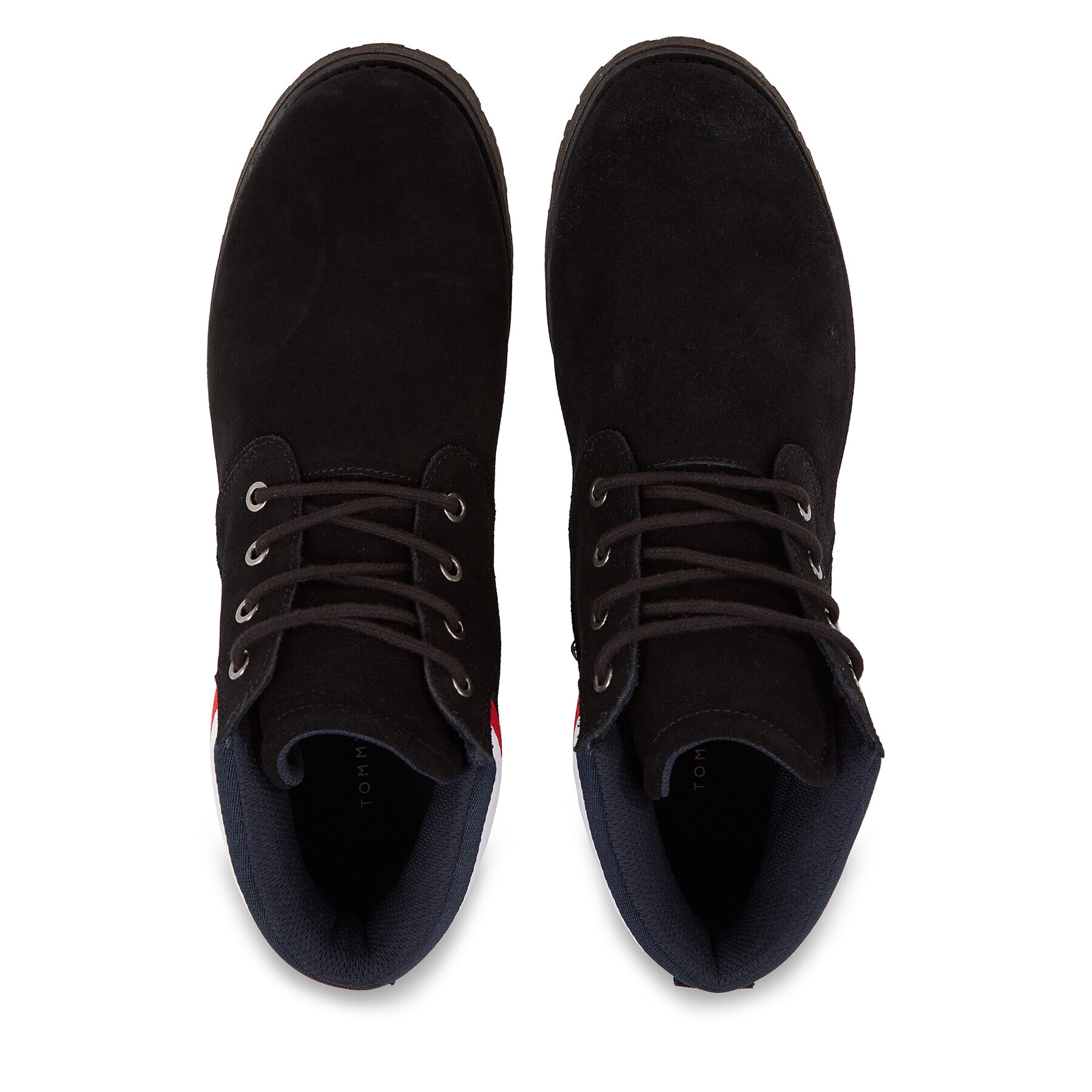 Tommy Hilfiger Туристически oбувки Core Hilfiger Suede Boot FM0FM04800 Черен - Pepit.bg