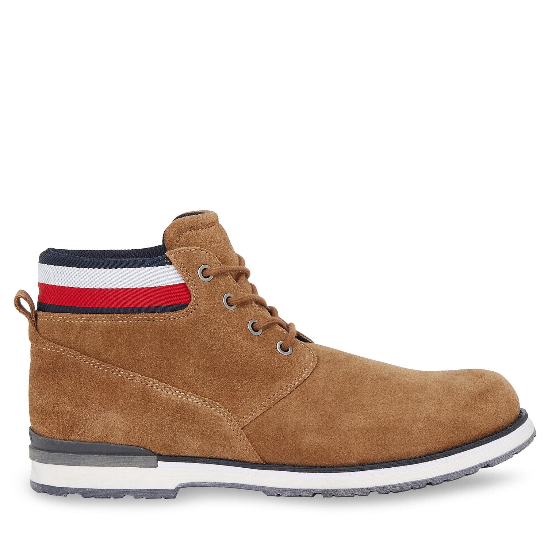 Tommy Hilfiger Туристически oбувки Core Hilfiger Suede Boot FM0FM04800 Кафяв - Pepit.bg