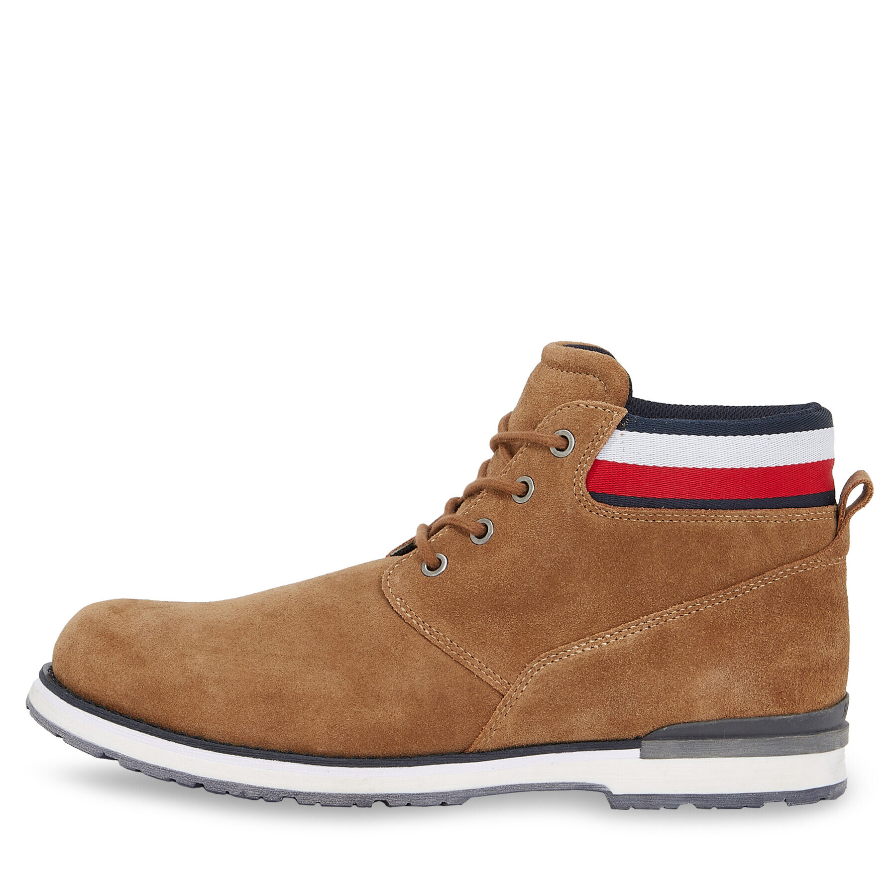 Tommy Hilfiger Туристически oбувки Core Hilfiger Suede Boot FM0FM04800 Кафяв - Pepit.bg