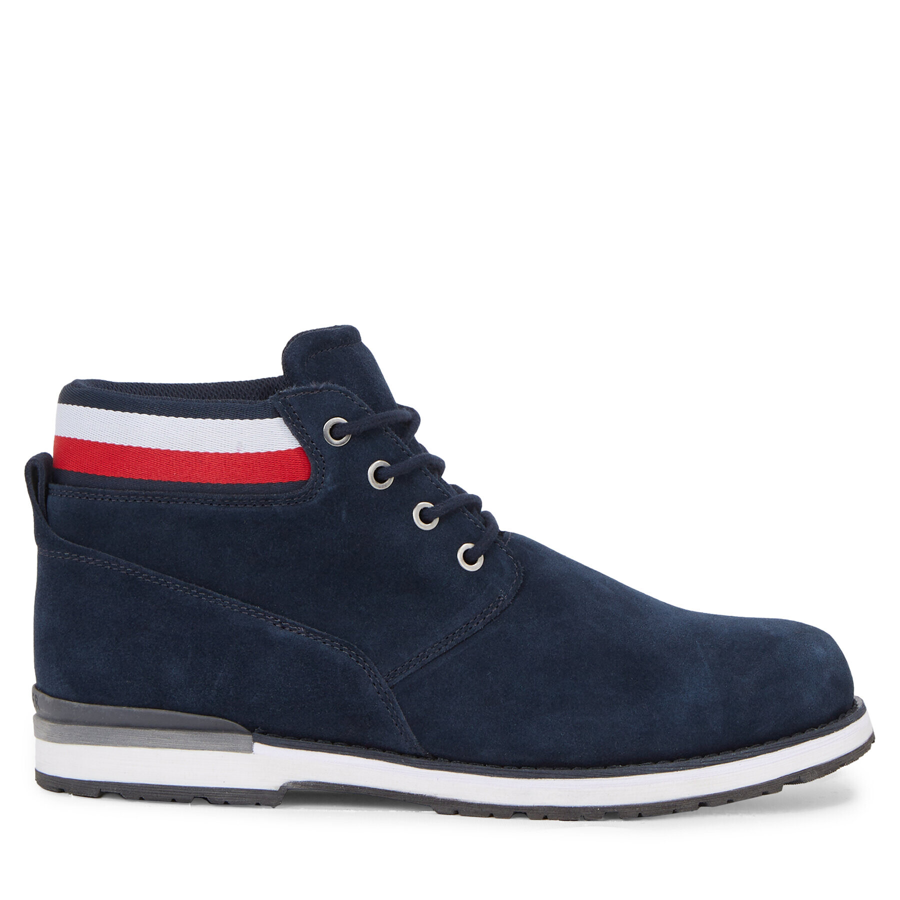 Tommy Hilfiger Туристически oбувки Core Hilfiger Suede Boot FM0FM04800 Син - Pepit.bg