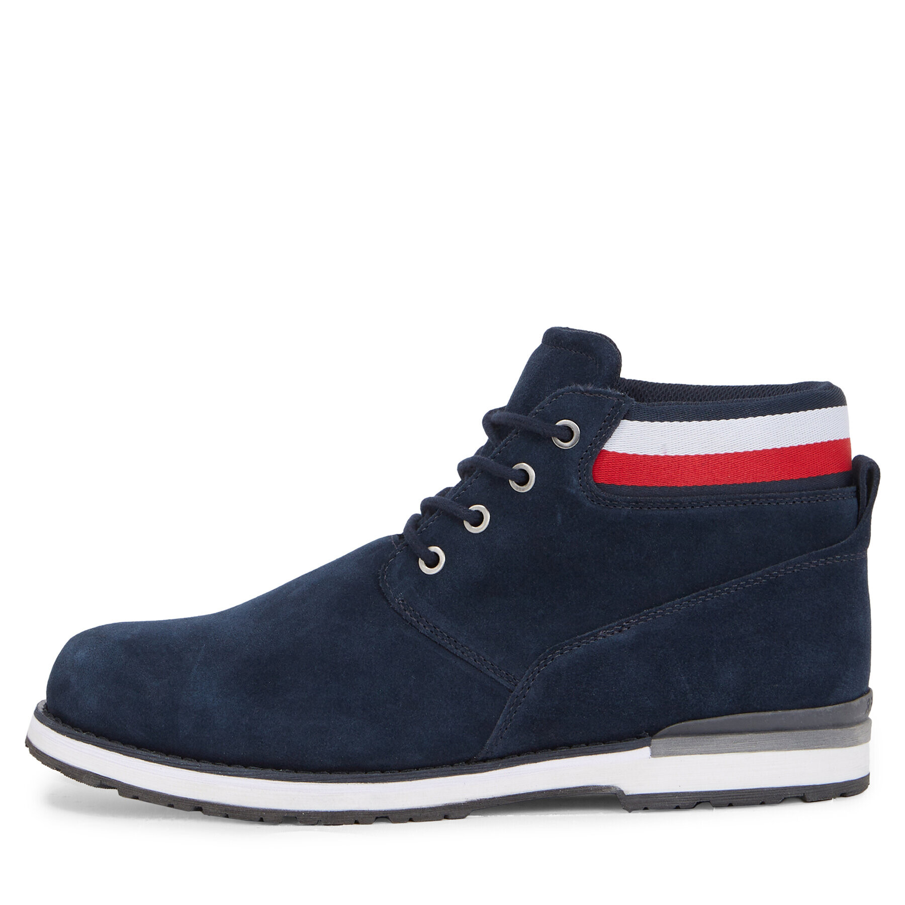 Tommy Hilfiger Туристически oбувки Core Hilfiger Suede Boot FM0FM04800 Син - Pepit.bg