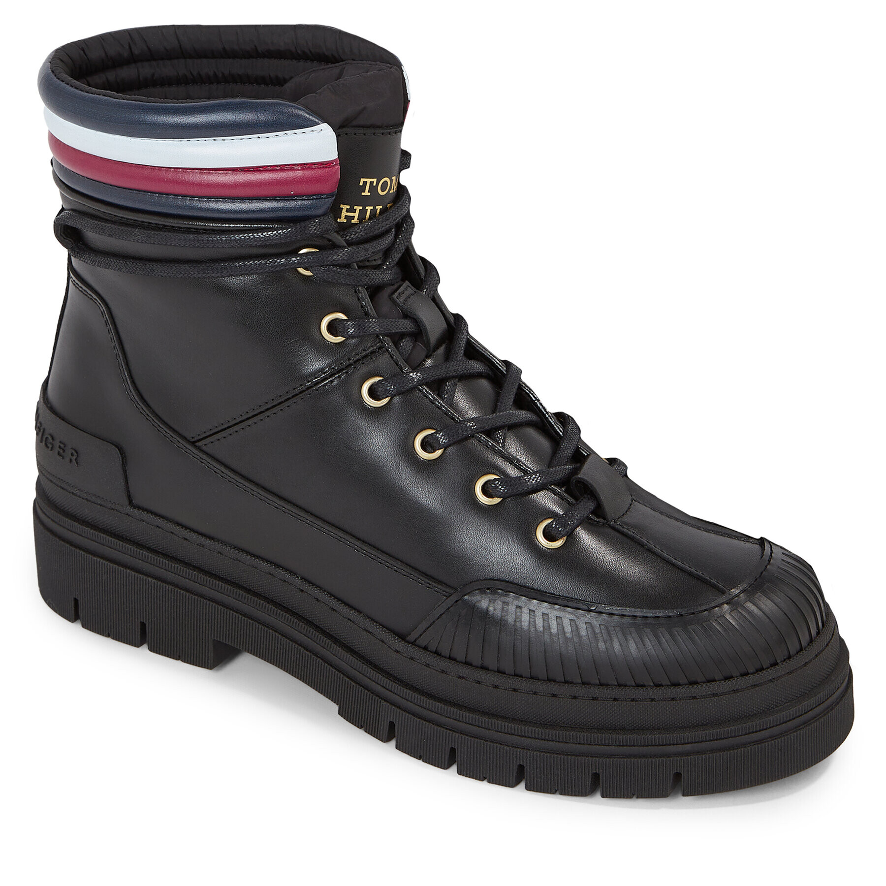 Tommy Hilfiger Туристически oбувки Corporate Feminine Outdoor Boot FW0FW07501 Черен - Pepit.bg