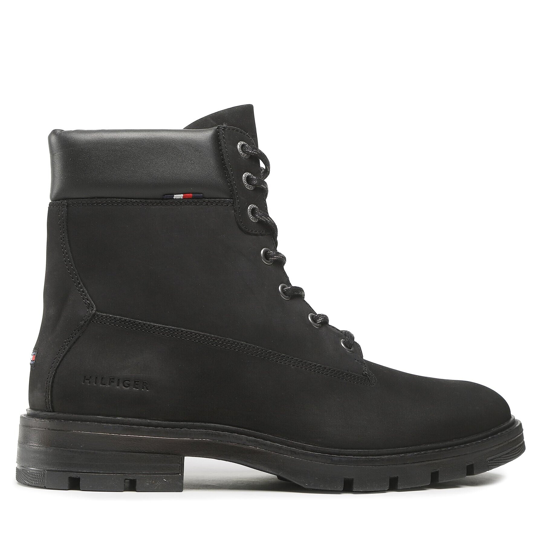 Tommy Hilfiger Туристически oбувки Hilfiger Padded Nubuck Boot FM0FM04205 Черен - Pepit.bg