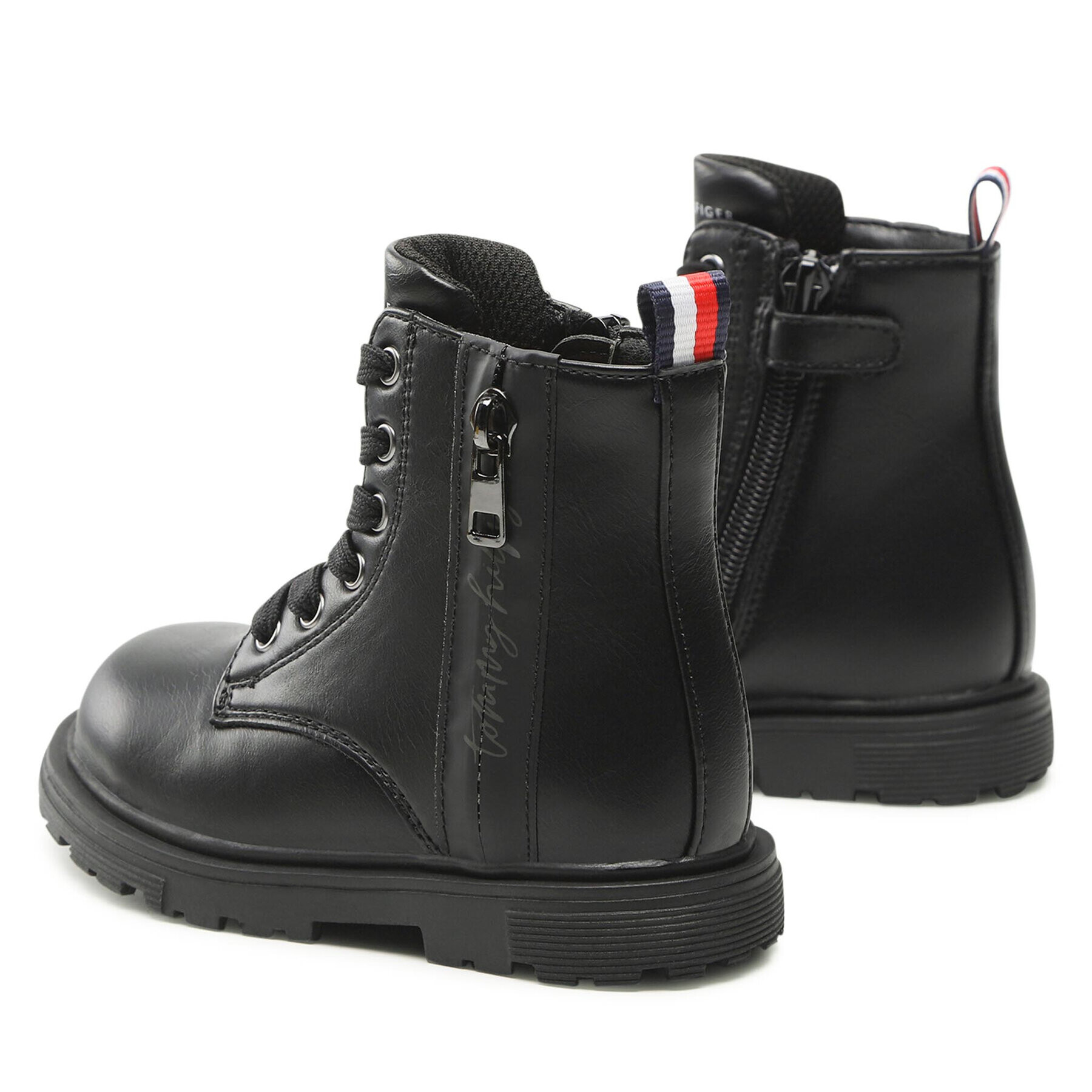 Tommy Hilfiger Туристически oбувки Lace-Up Bootie T1A5-32370-1355 S Черен - Pepit.bg