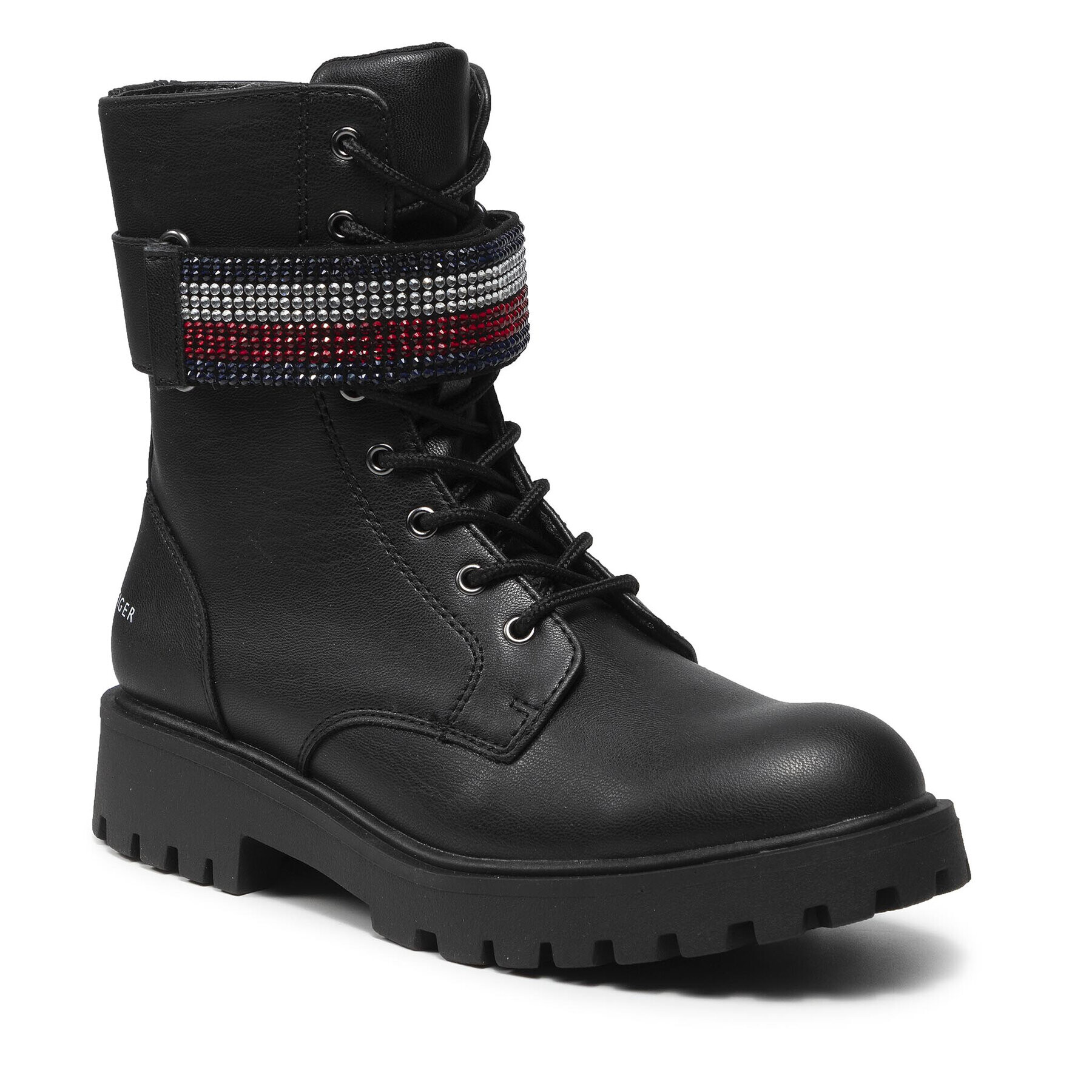 Tommy Hilfiger Туристически oбувки Lace-Up Bootie T3A5-31196-1222 S Черен - Pepit.bg