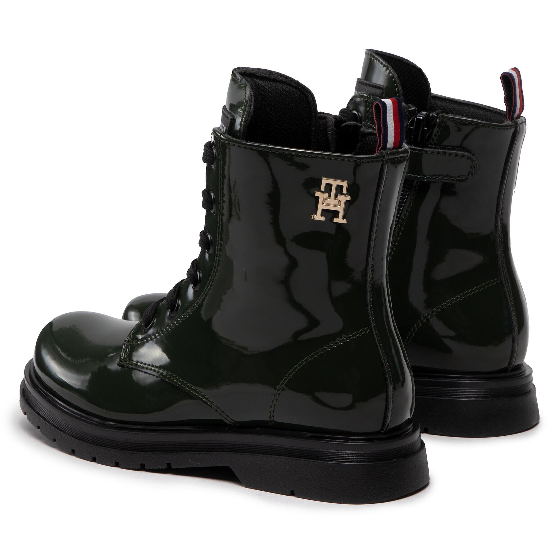 Tommy Hilfiger Туристически oбувки Lace-Up Bootie T4A5-32412-0775 M Зелен - Pepit.bg