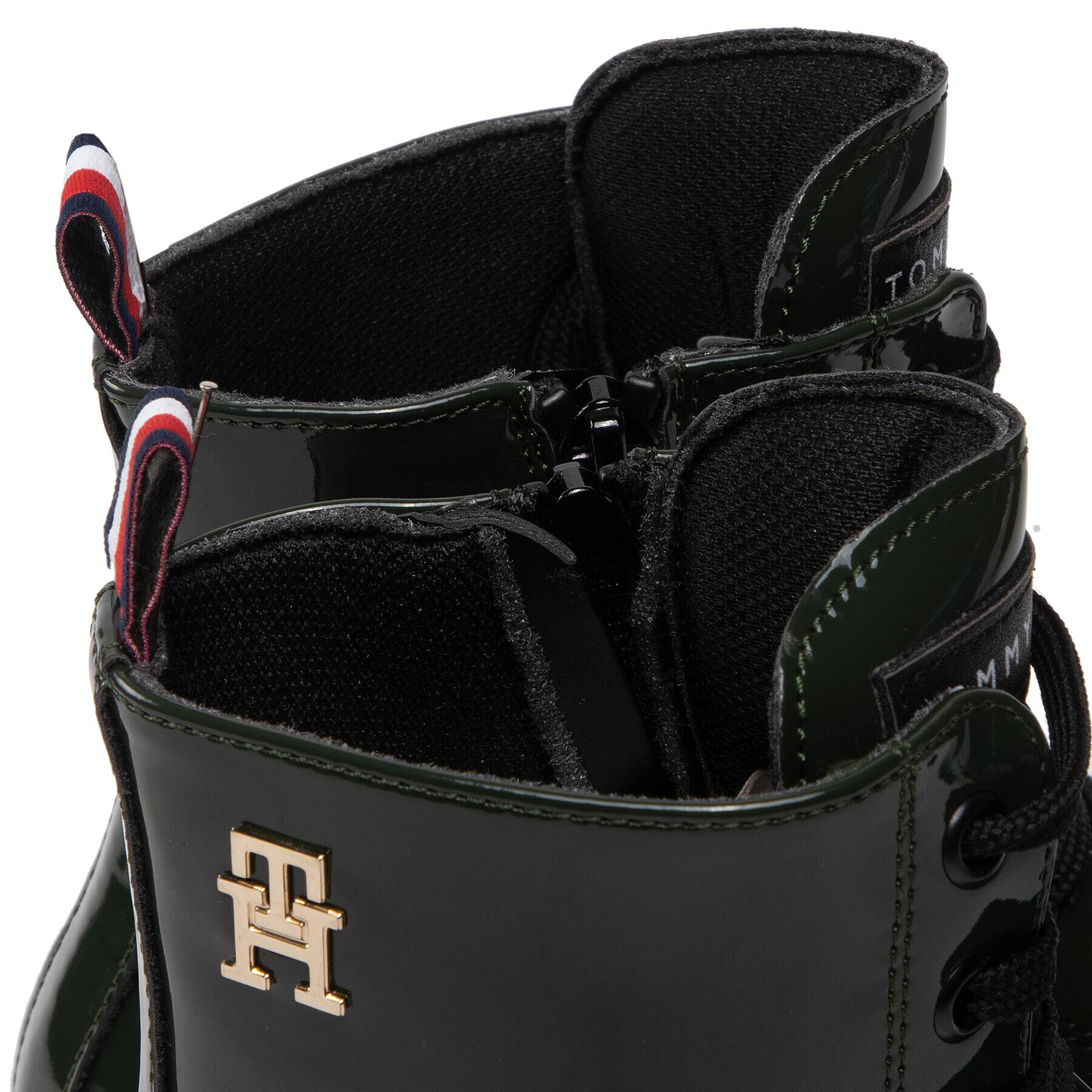 Tommy Hilfiger Туристически oбувки Lace-Up Bootie T4A5-32412-0775 S Зелен - Pepit.bg