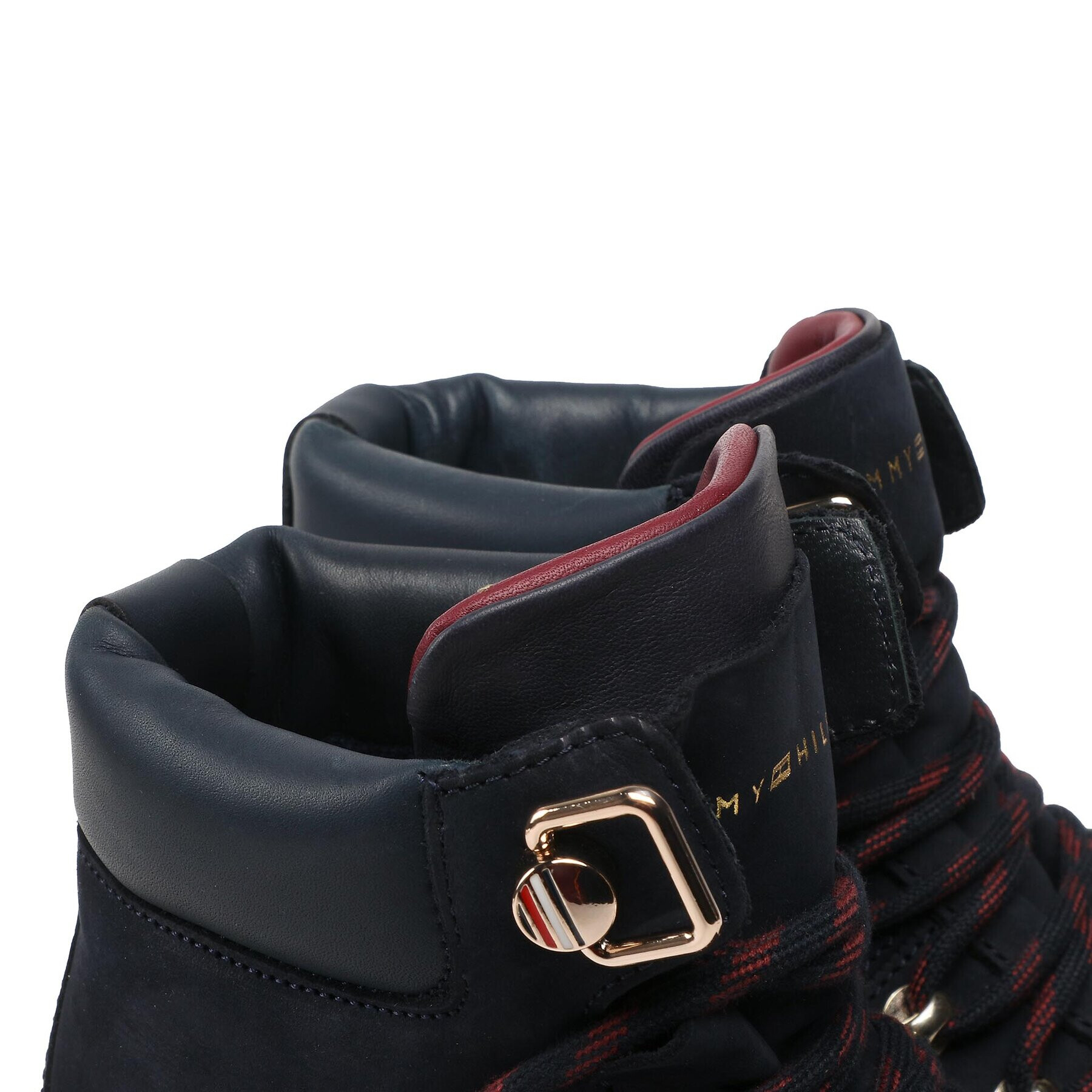 Tommy Hilfiger Туристически oбувки Nubuck Outdoor Flat Boot FW0FW06724 Тъмносин - Pepit.bg