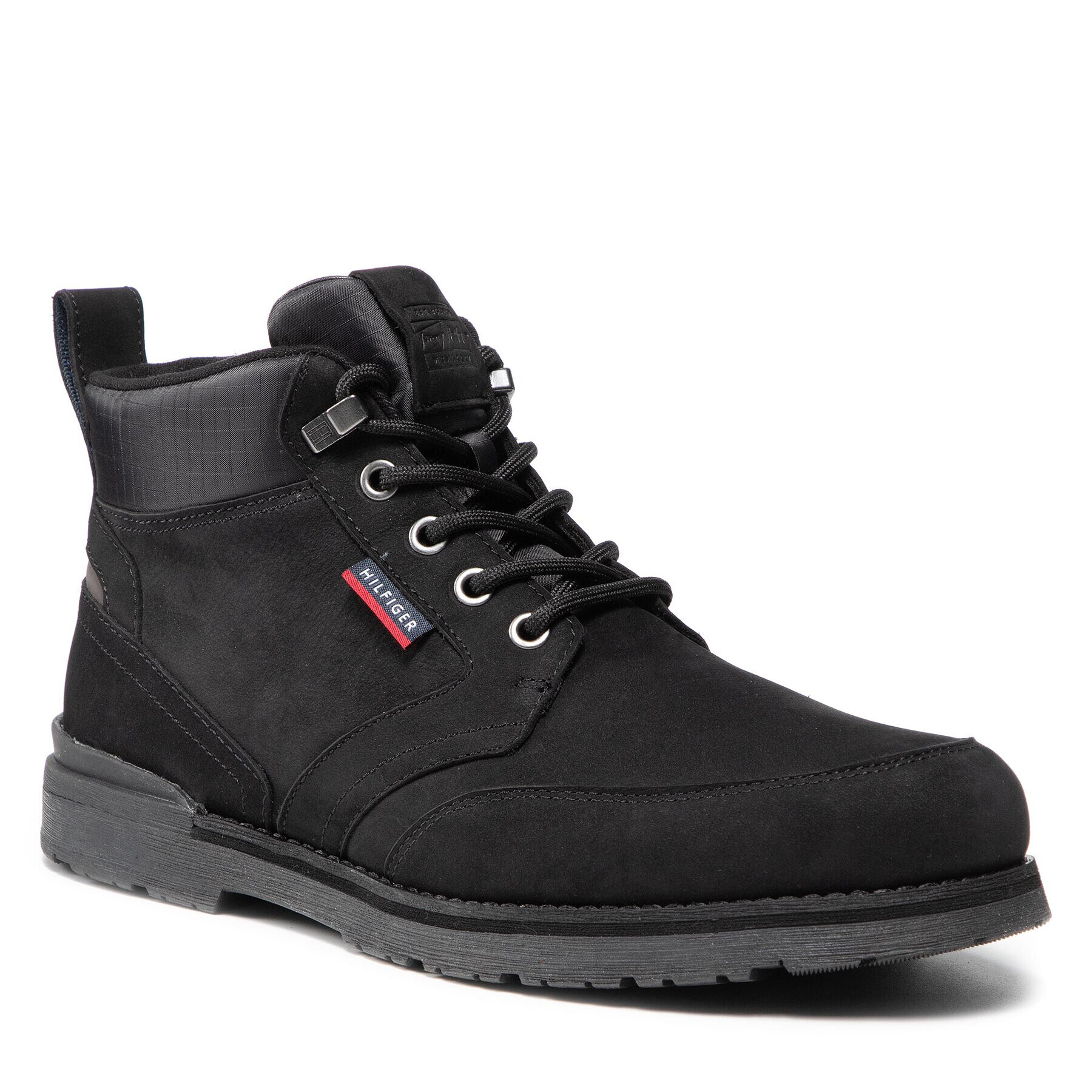 Tommy Hilfiger Туристически oбувки Outdoor Corporate Mix Boot FM0FM03776 Черен - Pepit.bg