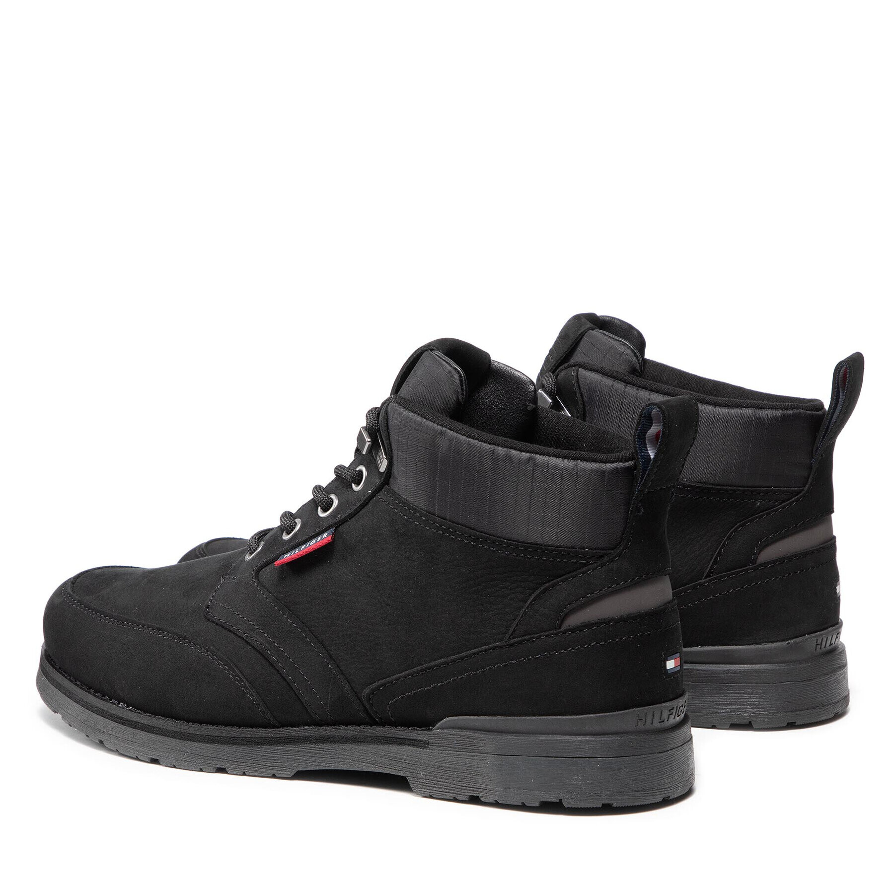 Tommy Hilfiger Туристически oбувки Outdoor Corporate Mix Boot FM0FM03776 Черен - Pepit.bg