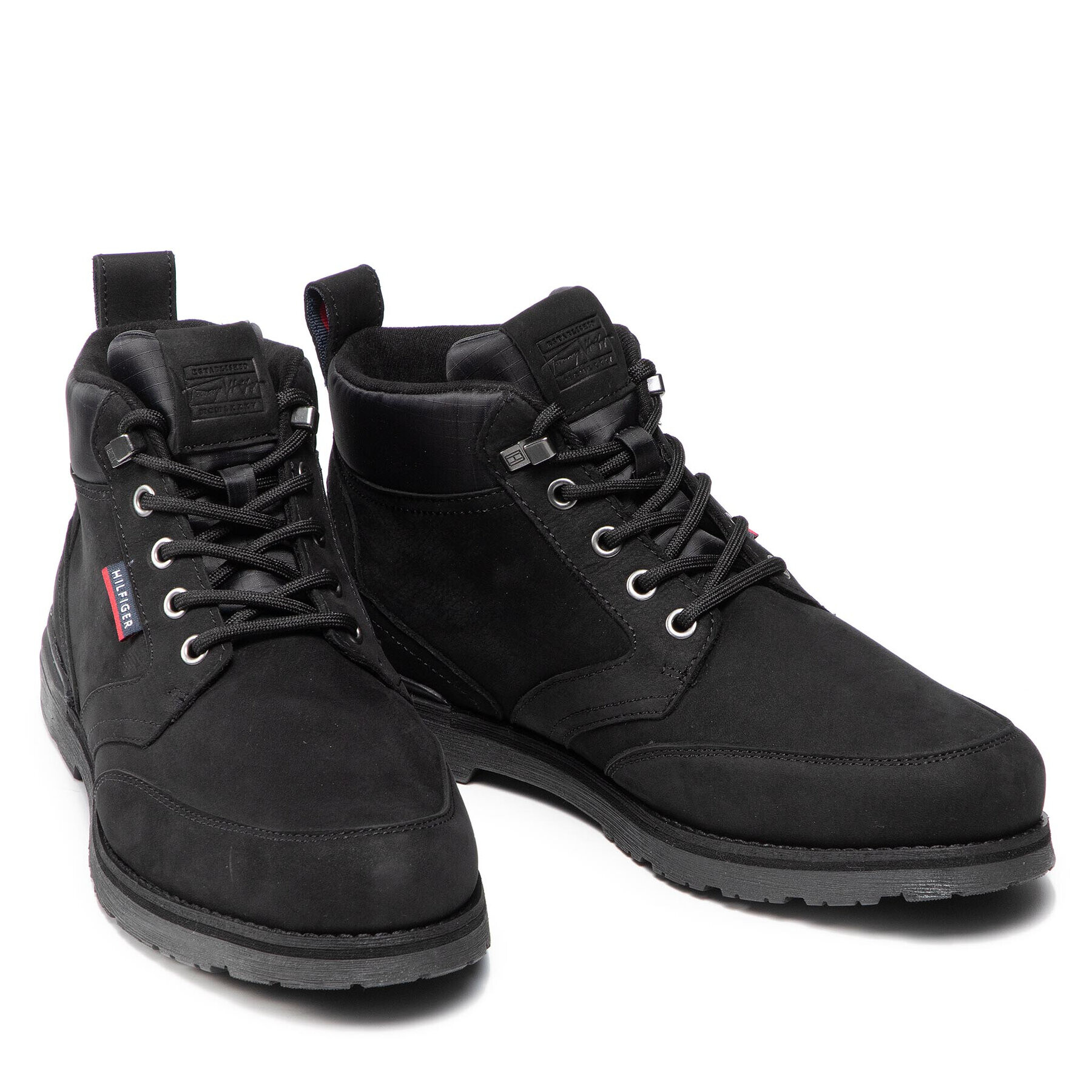 Tommy Hilfiger Туристически oбувки Outdoor Corporate Mix Boot FM0FM03776 Черен - Pepit.bg