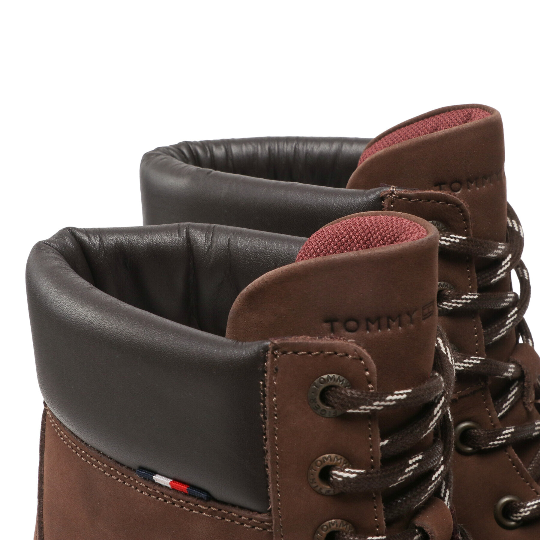 Tommy Hilfiger Туристически oбувки Padded Nubuck Boot FM0FM04205 Кафяв - Pepit.bg