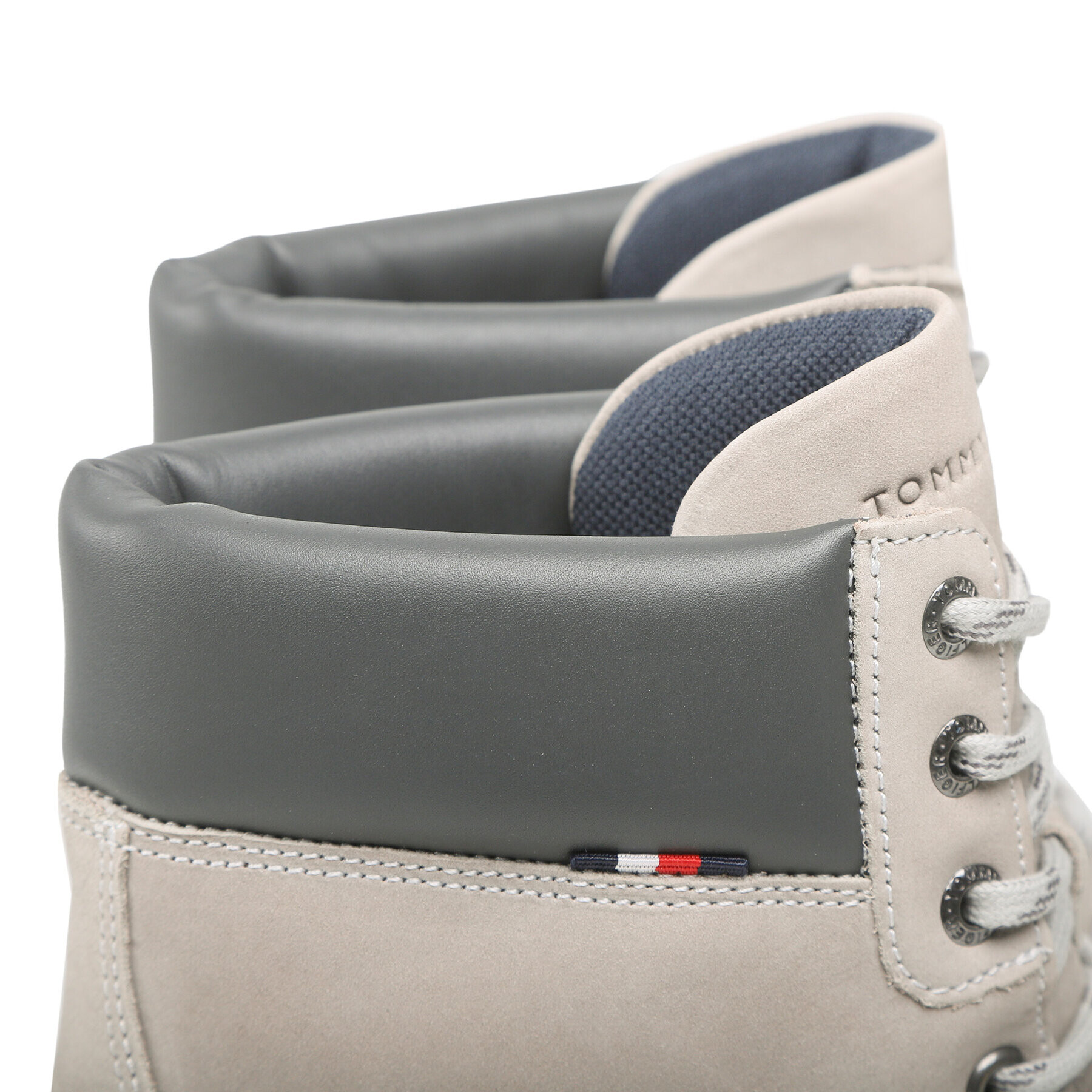 Tommy Hilfiger Туристически oбувки Padded Nubuck Boot FM0FM04205 Сив - Pepit.bg