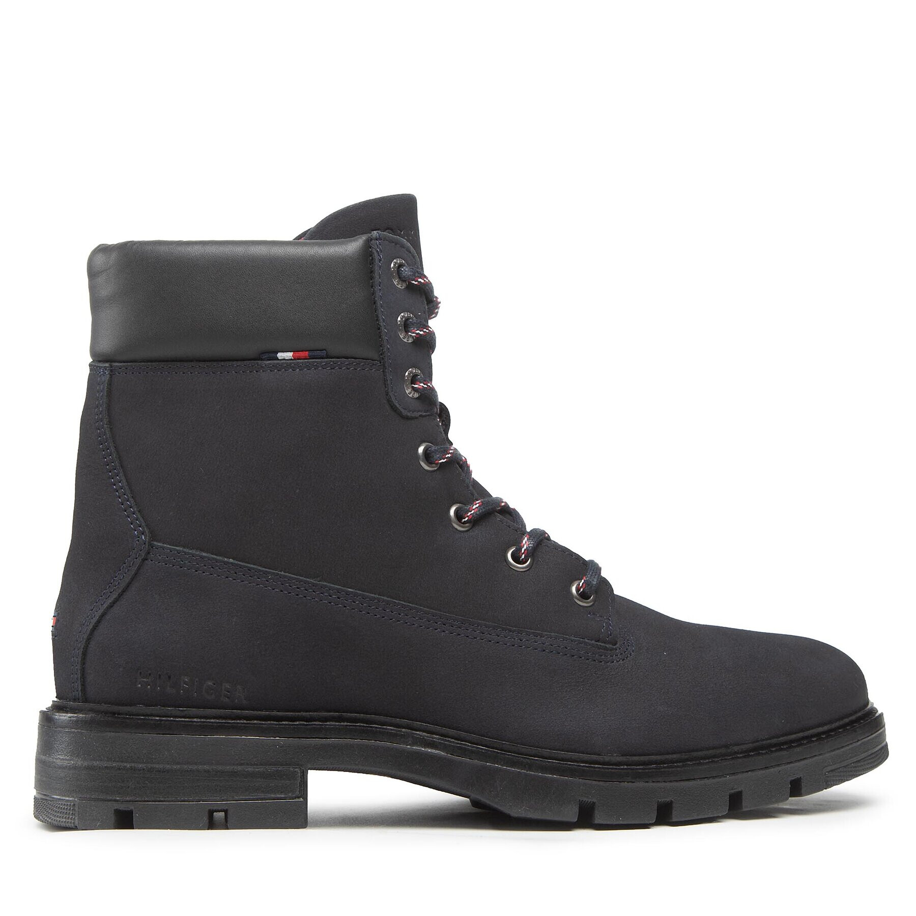 Tommy Hilfiger Туристически oбувки Padded Nubuck Boot FM0FM04205 Тъмносин - Pepit.bg