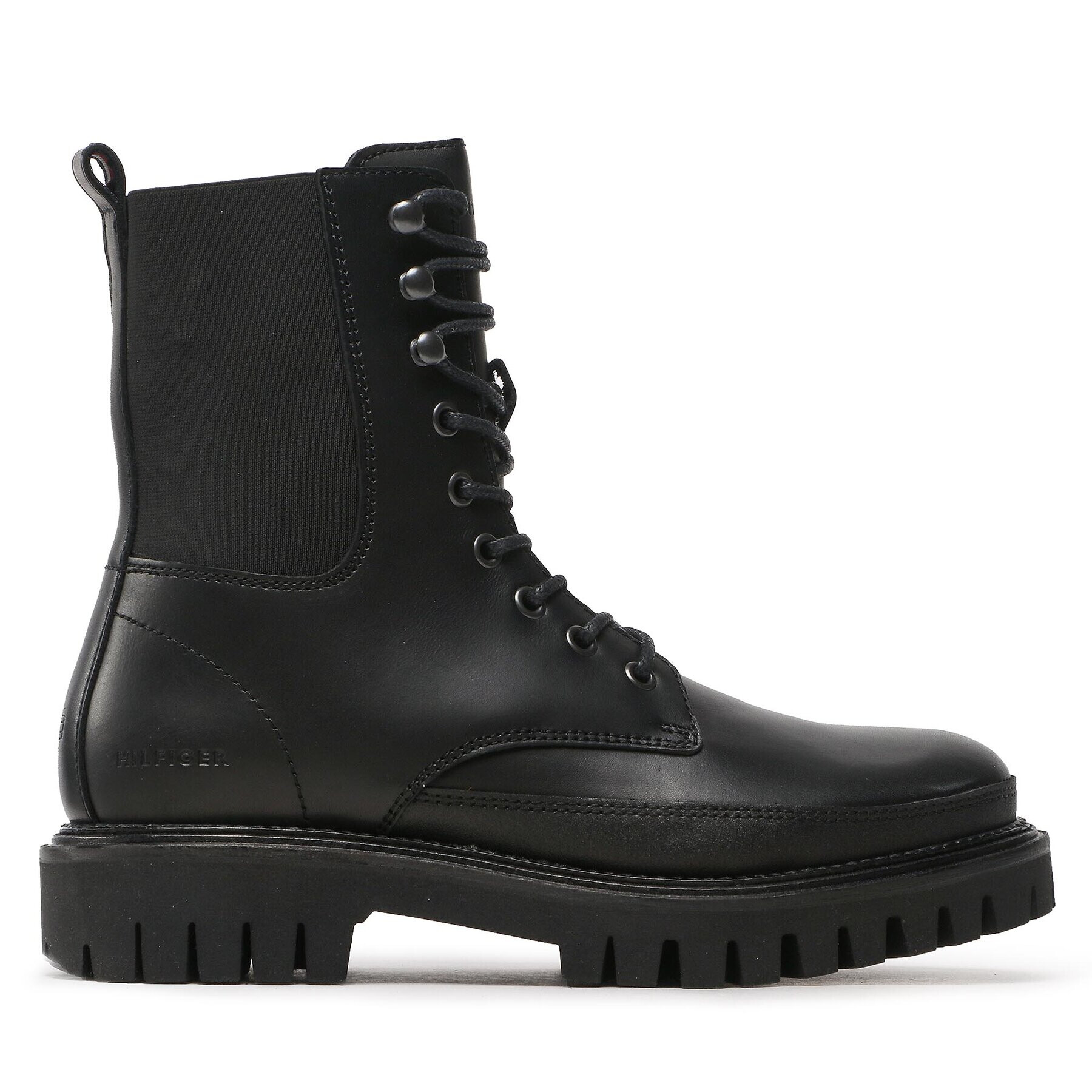 Tommy Hilfiger Туристически oбувки Premium Casual Chunky Lth Boot FM0FM04187 Черен - Pepit.bg