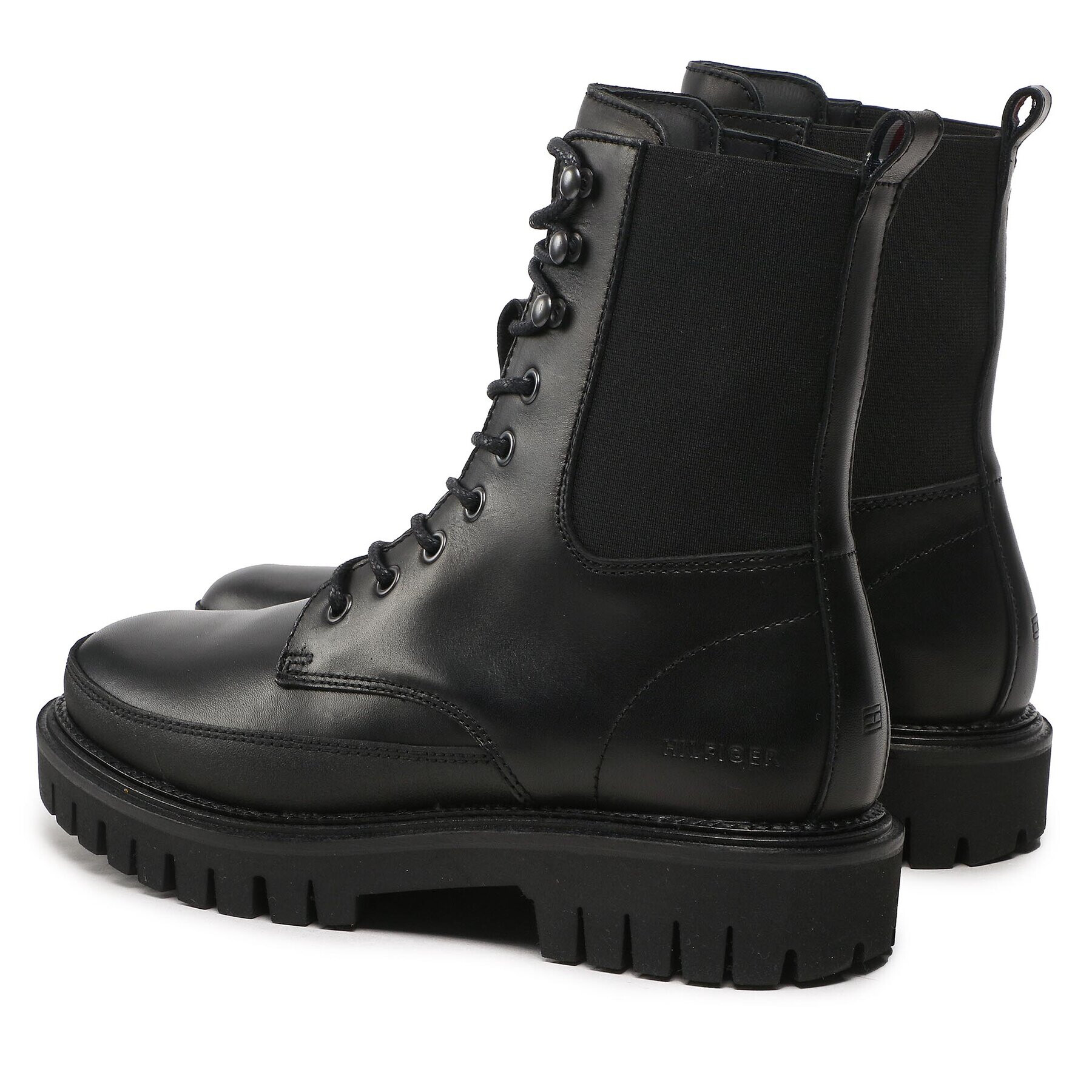 Tommy Hilfiger Туристически oбувки Premium Casual Chunky Lth Boot FM0FM04187 Черен - Pepit.bg