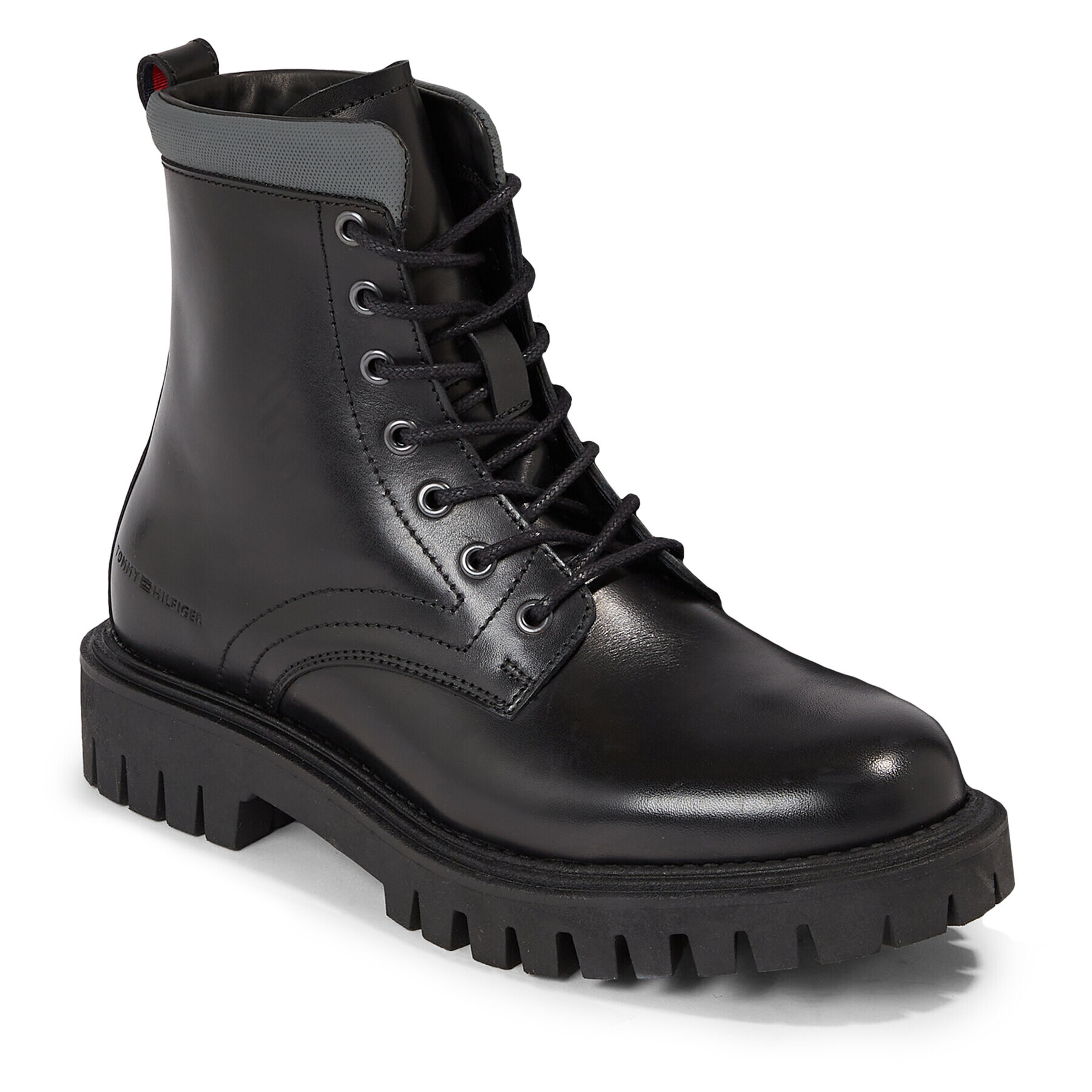 Tommy Hilfiger Туристически oбувки Premium Casual Chunky Lth Boot FM0FM04756 Черен - Pepit.bg