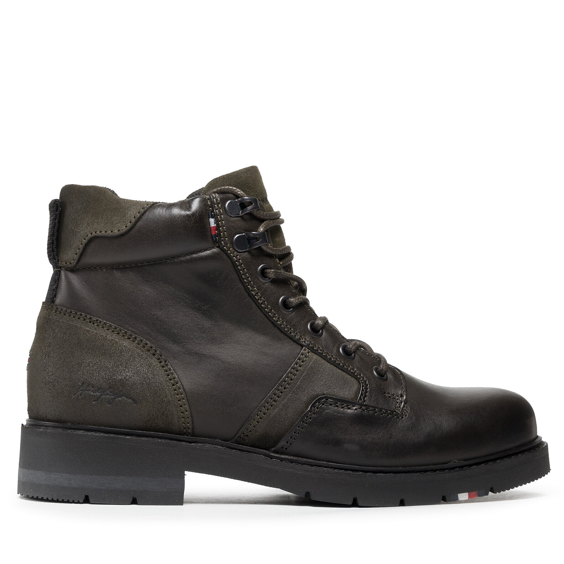 Tommy Hilfiger Туристически oбувки Rwb Mix Outdoor Boot FM0FM03879 Зелен - Pepit.bg