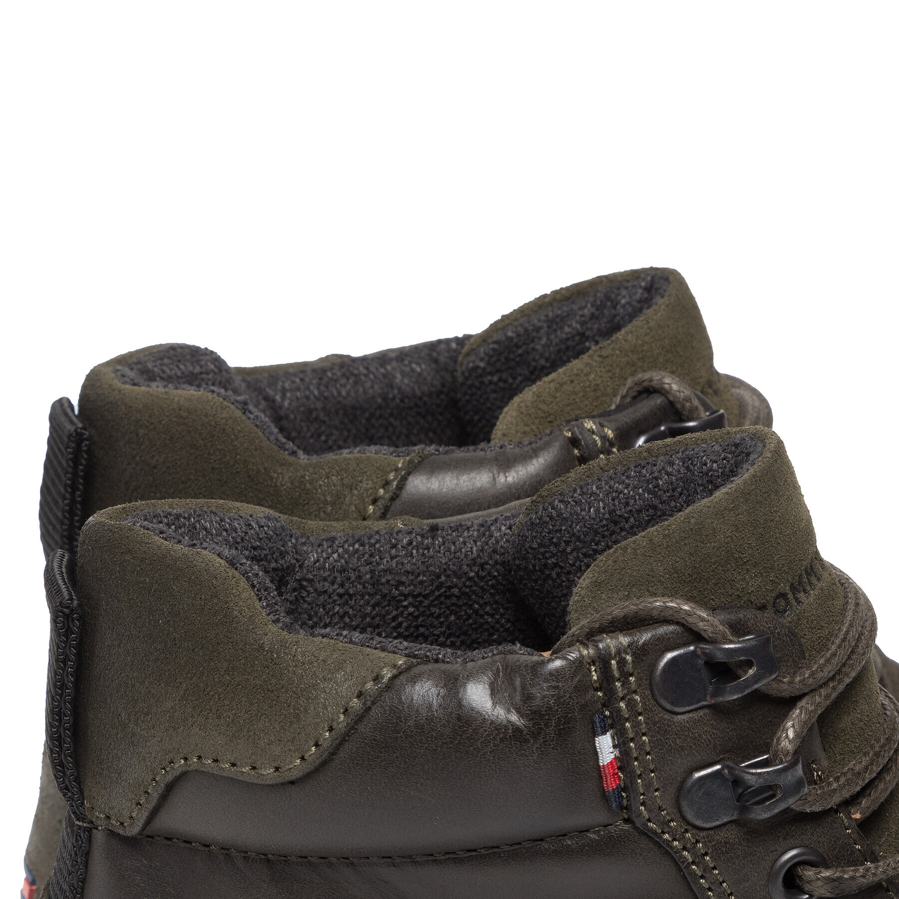 Tommy Hilfiger Туристически oбувки Rwb Mix Outdoor Boot FM0FM03879 Зелен - Pepit.bg