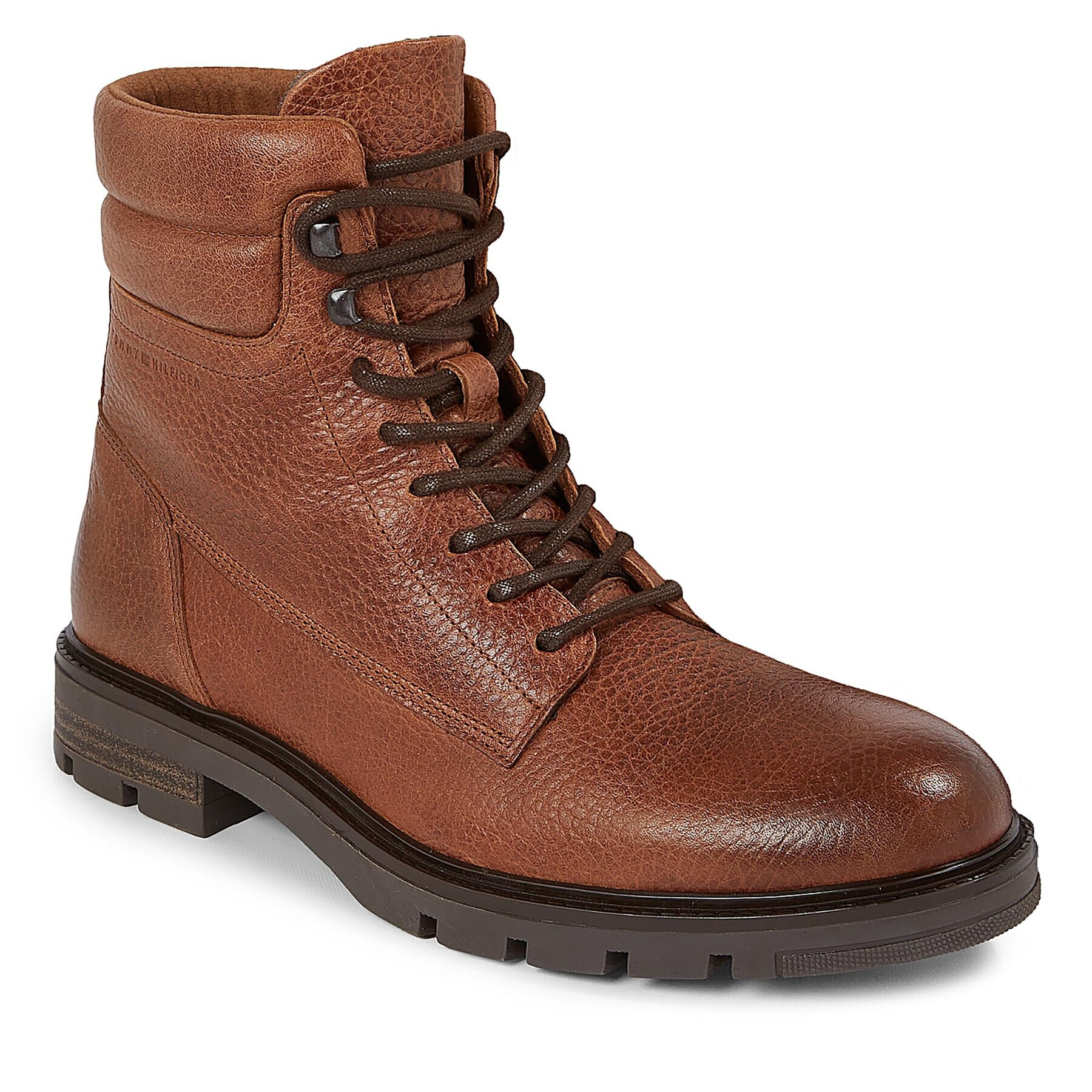 Tommy Hilfiger Туристически oбувки Warm Padded Hilfiger Lth Boot FM0FM04802 Кафяв - Pepit.bg