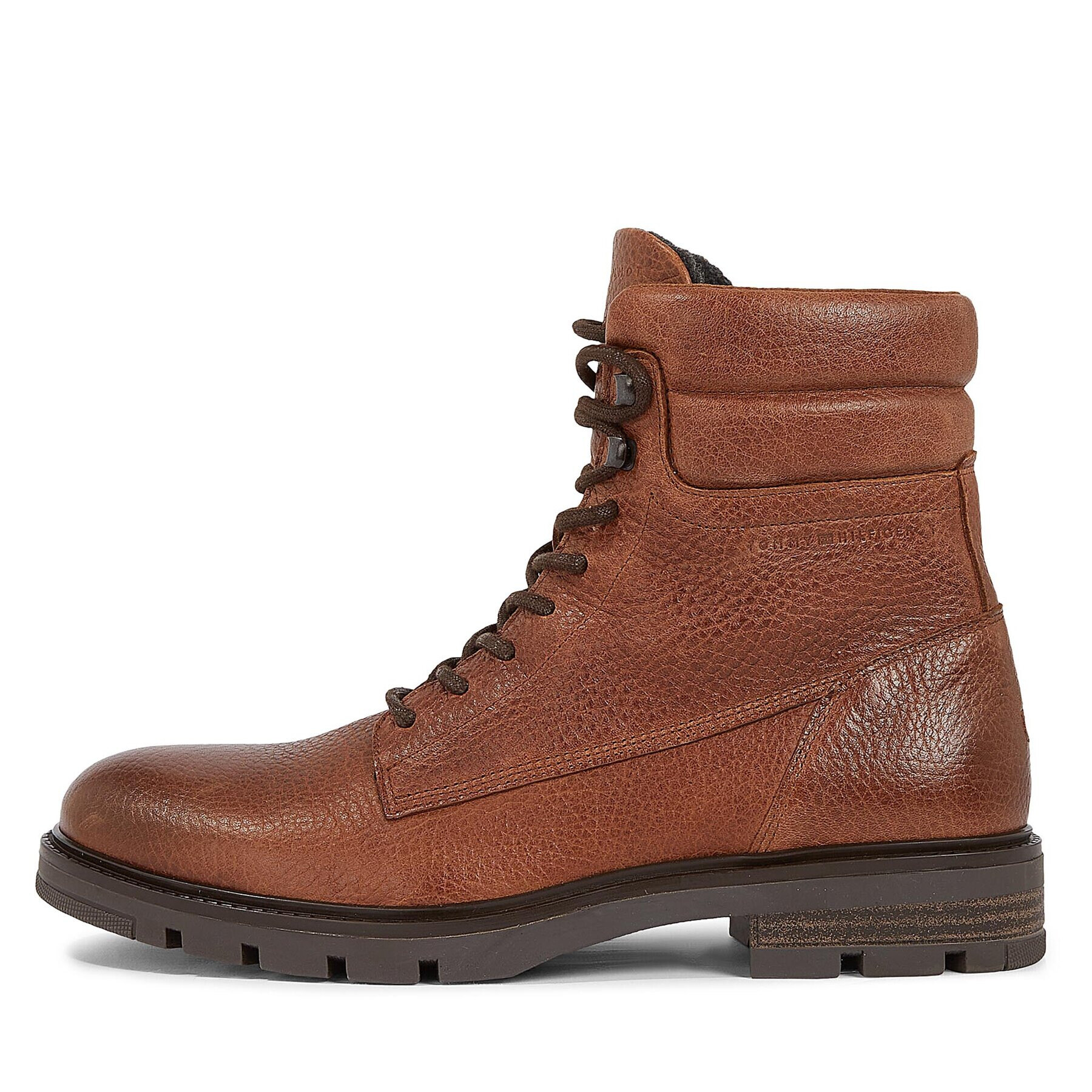 Tommy Hilfiger Туристически oбувки Warm Padded Hilfiger Lth Boot FM0FM04802 Кафяв - Pepit.bg