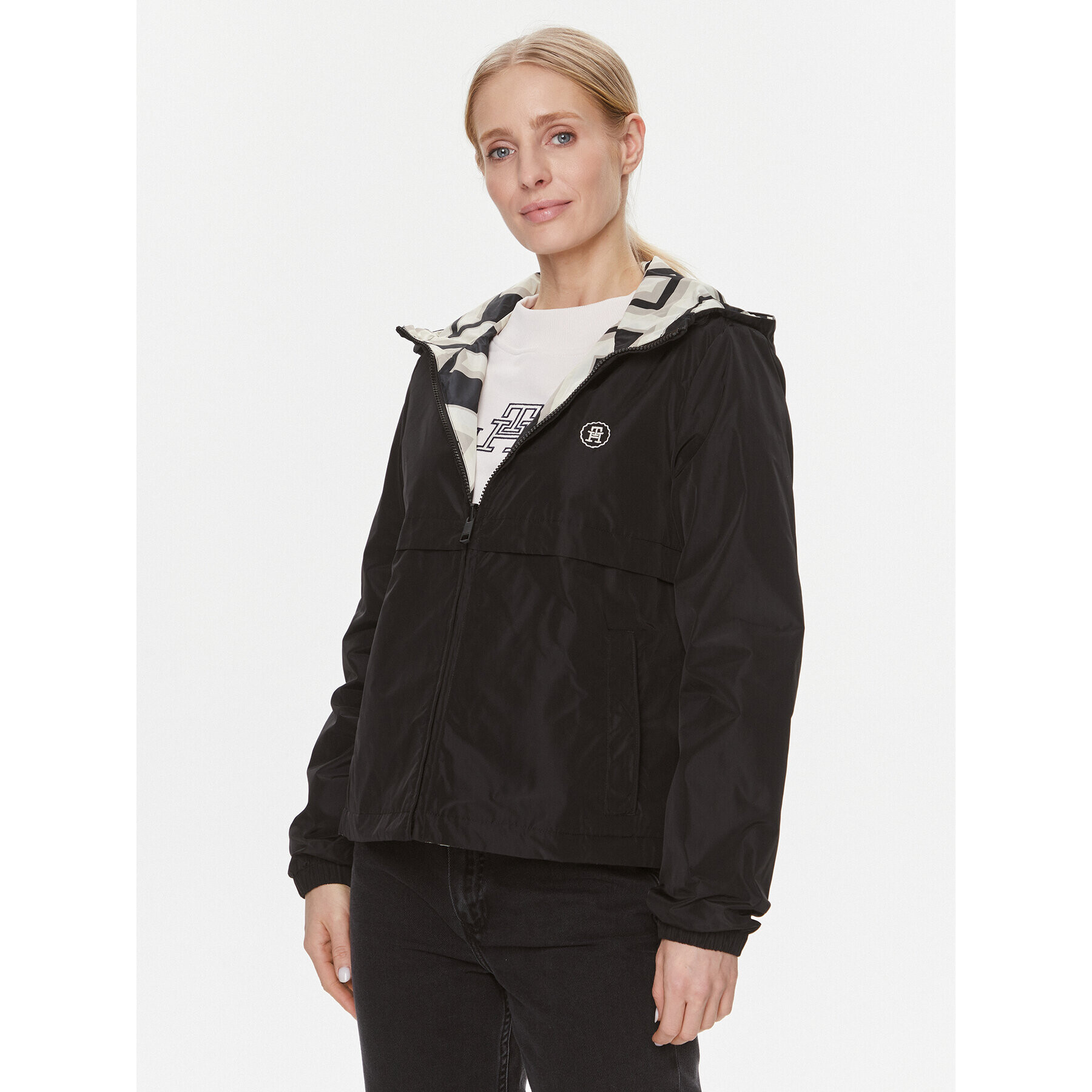 Tommy Hilfiger Ветровка WW0WW41163 Черен Regular Fit - Pepit.bg
