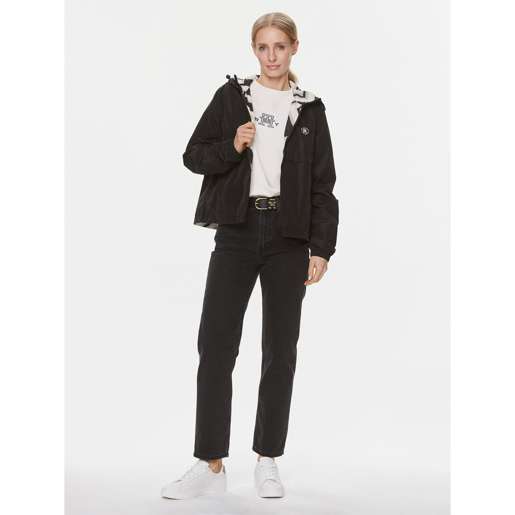 Tommy Hilfiger Ветровка WW0WW41163 Черен Regular Fit - Pepit.bg