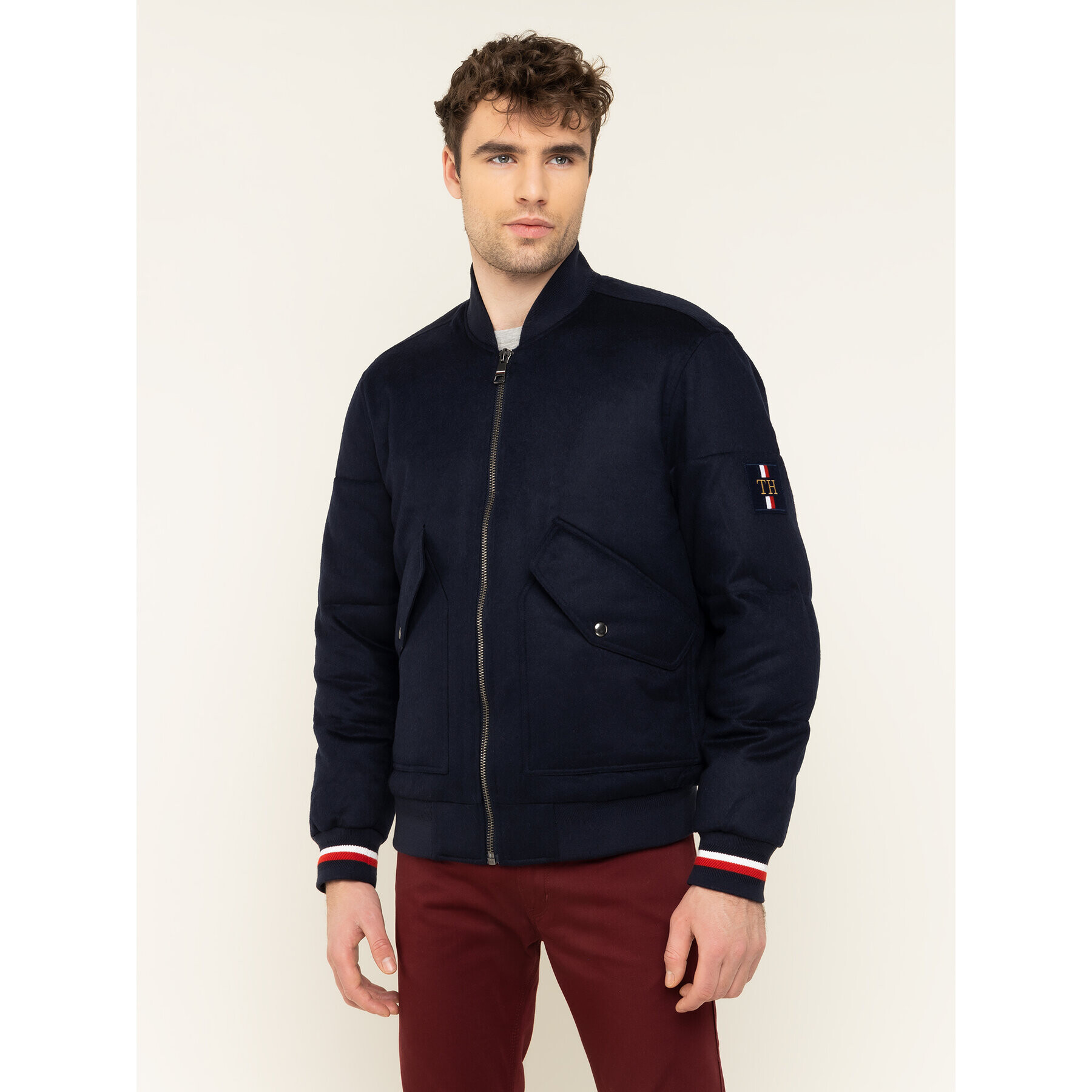 Tommy Hilfiger Яке бомбър Icon MW0MW11498 Тъмносин Regular Fit - Pepit.bg