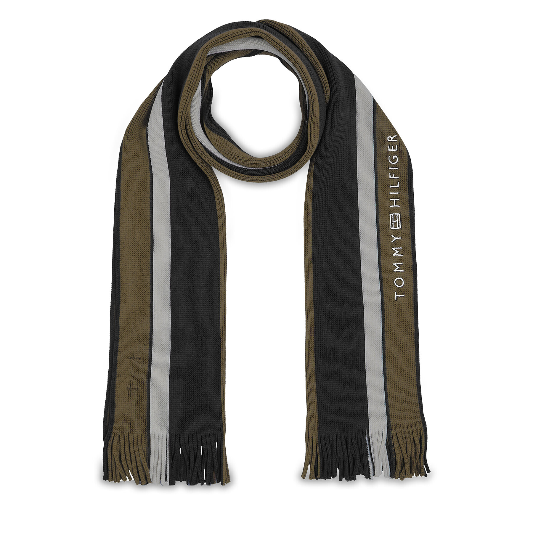 Tommy Hilfiger Зимен шал Corporate Raschelle Scarf AM0AM11493 Черен - Pepit.bg