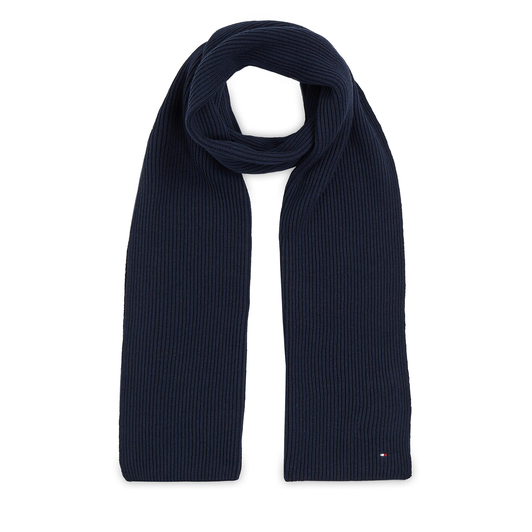 Tommy Hilfiger Зимен шал Essential Flag Scarf AW0AW15348 Тъмносин - Pepit.bg