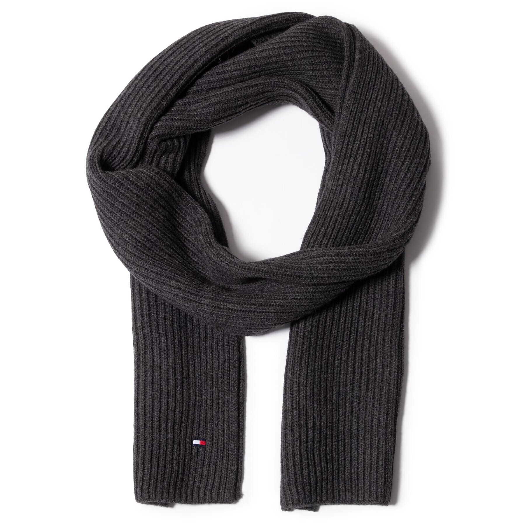 Tommy Hilfiger Зимен шал Pima Cotton Scarf AM0AM06546 Сив - Pepit.bg