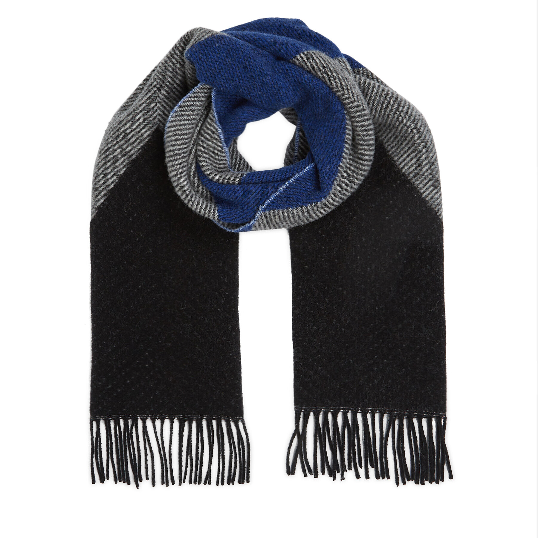 Tommy Hilfiger Зимен шал Th Evening Fluffy Scarf AW0AW15354 Черен - Pepit.bg