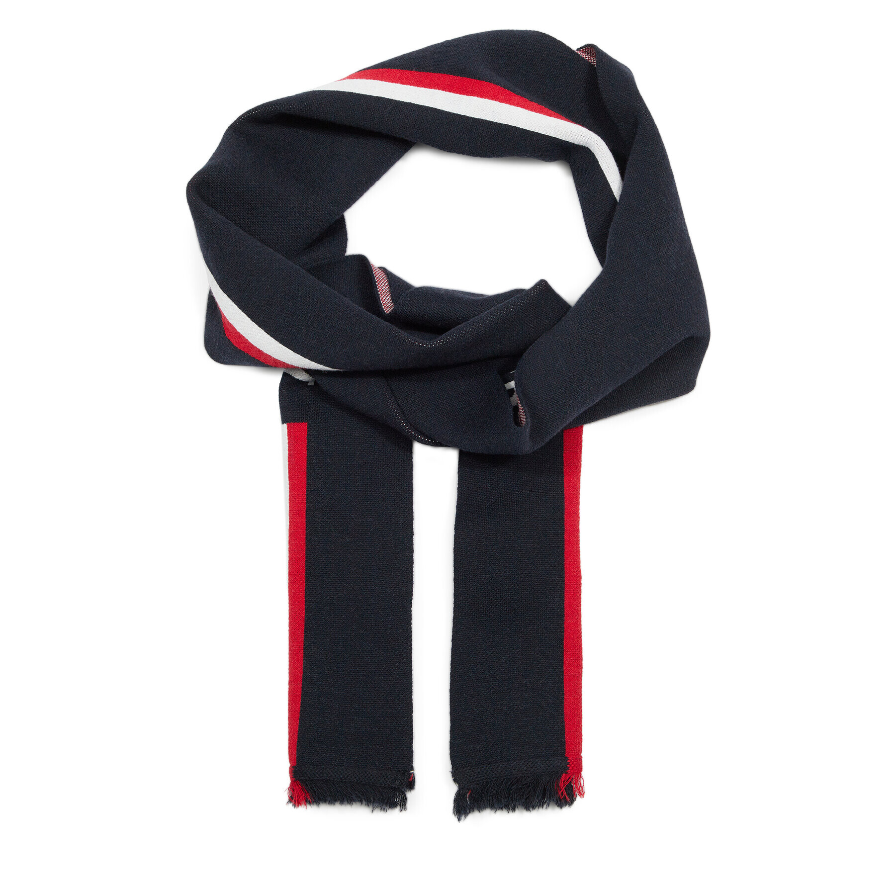 Tommy Hilfiger Зимен шал Th Monotype Scarf AM0AM12058 Тъмносин - Pepit.bg