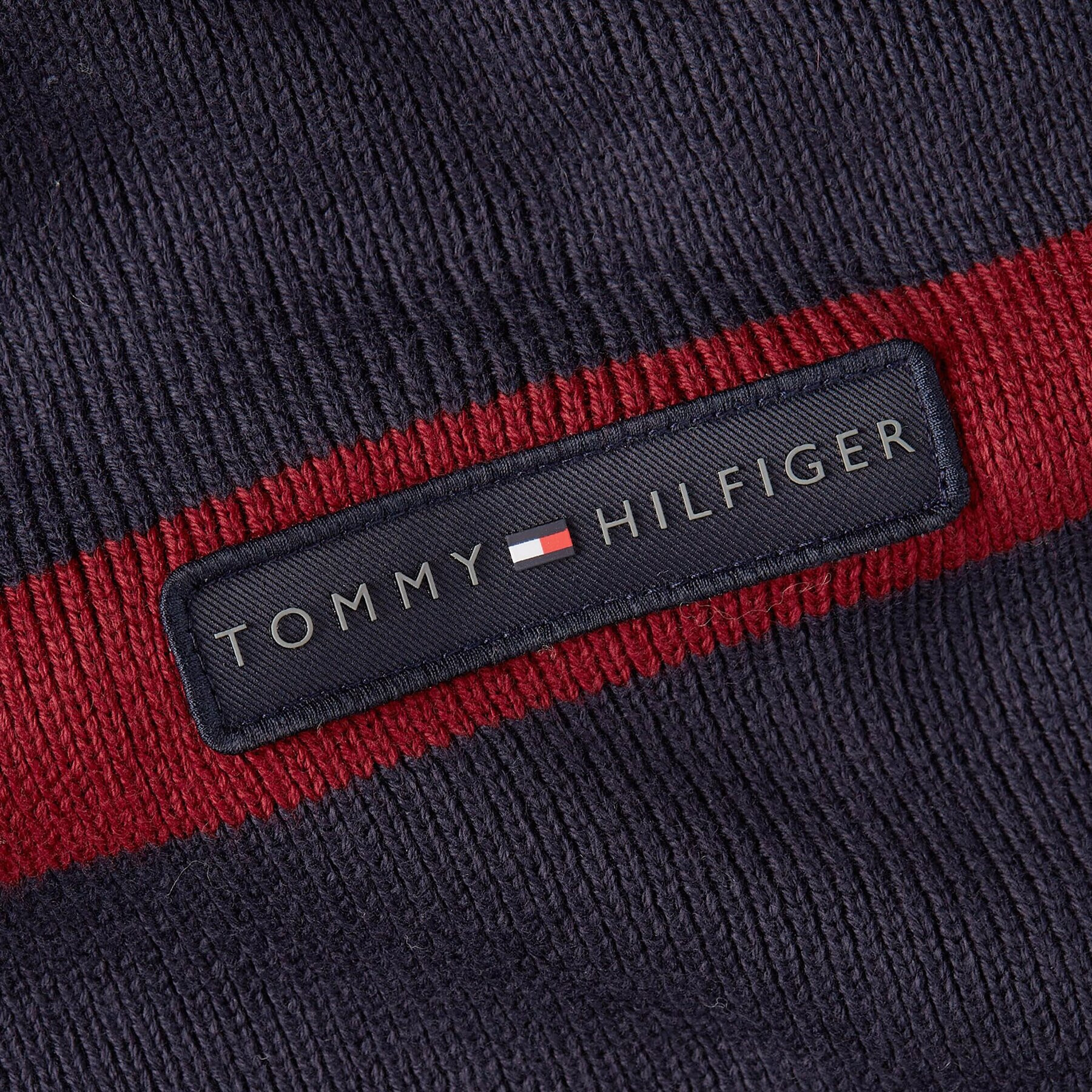 Tommy Hilfiger Зимен шал Th Skyline Knit Scarf AM0AM11496 Тъмносин - Pepit.bg