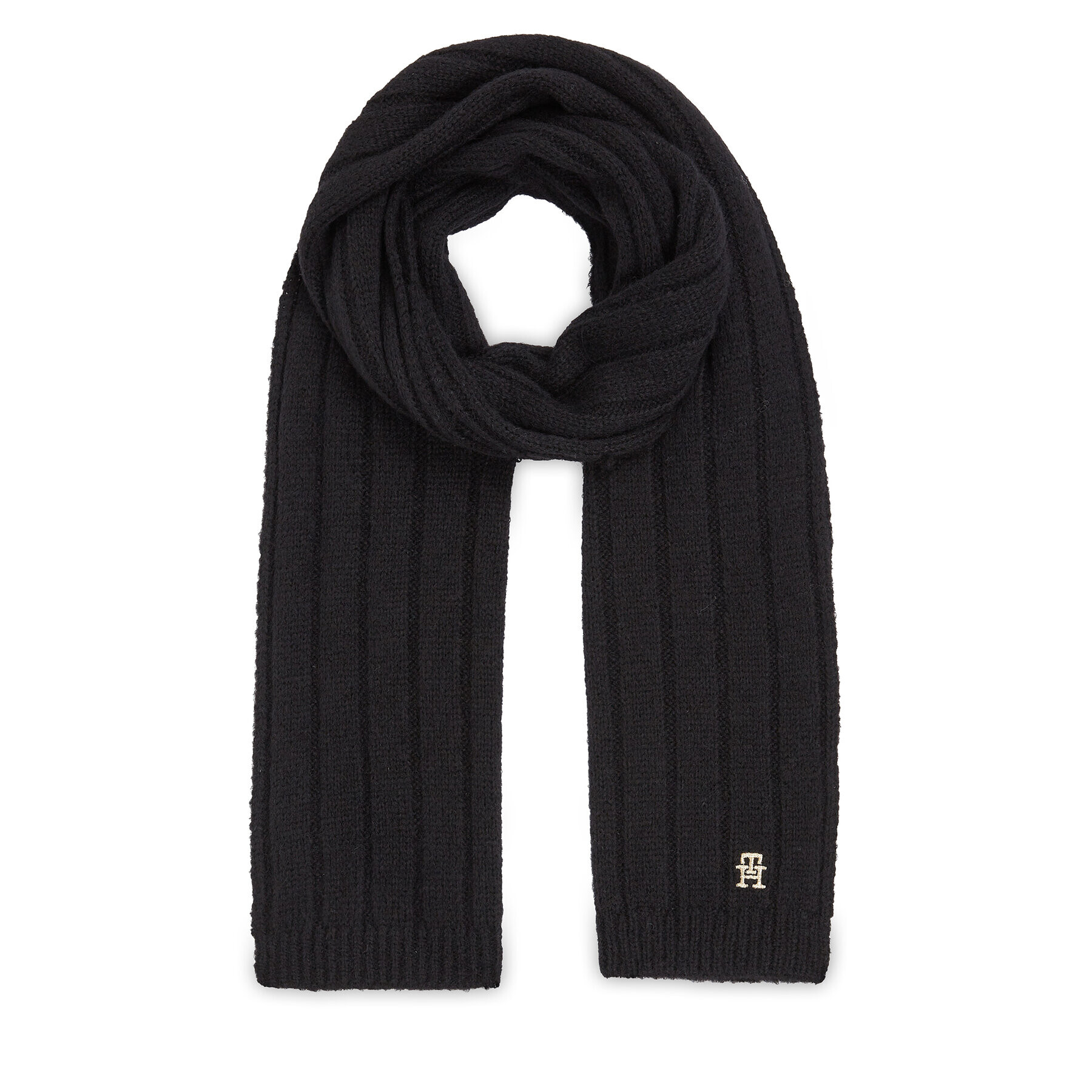 Tommy Hilfiger Зимен шал Th Timeless Scarf AW0AW15351 Черен - Pepit.bg