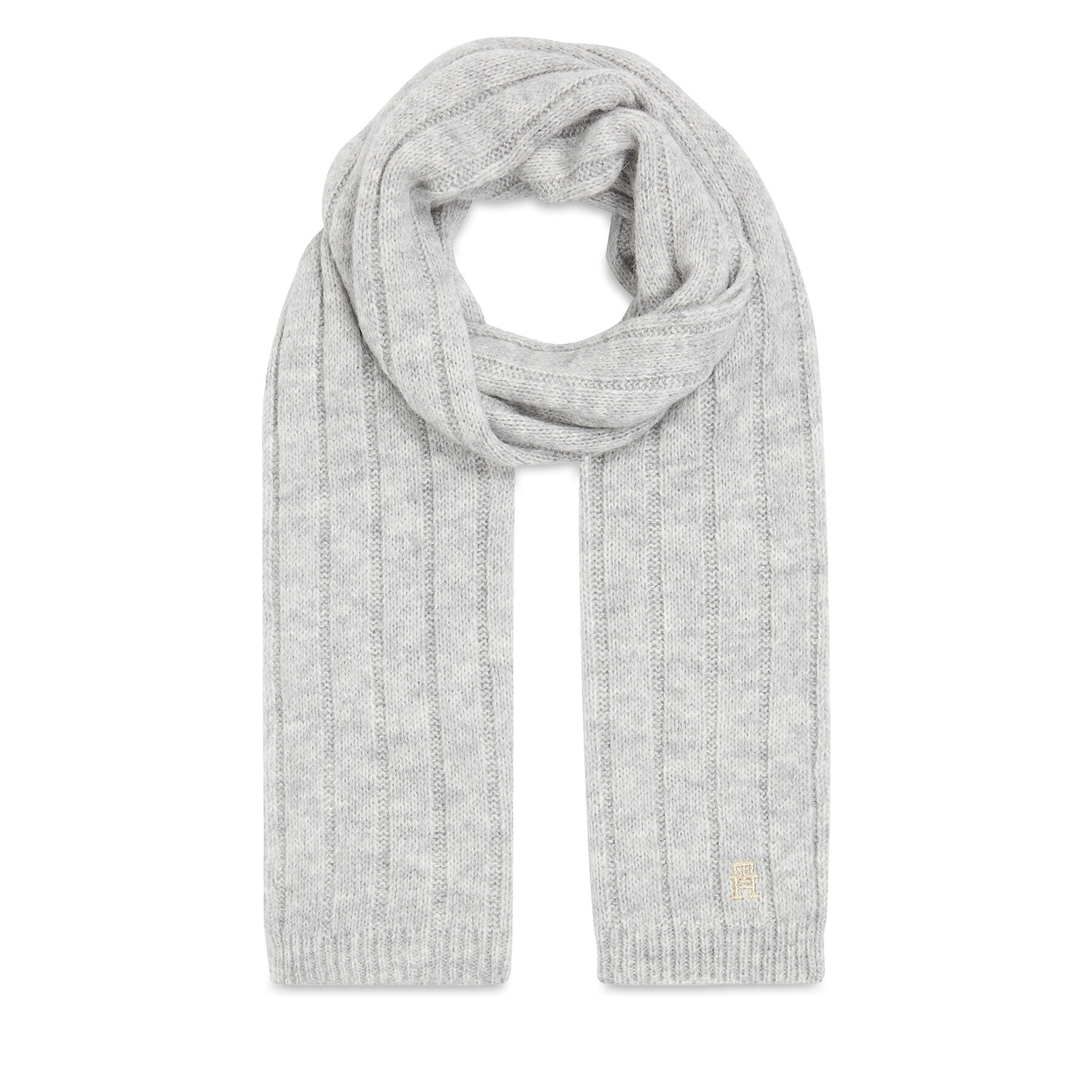 Tommy Hilfiger Зимен шал Th Timeless Scarf AW0AW15351 Сив - Pepit.bg