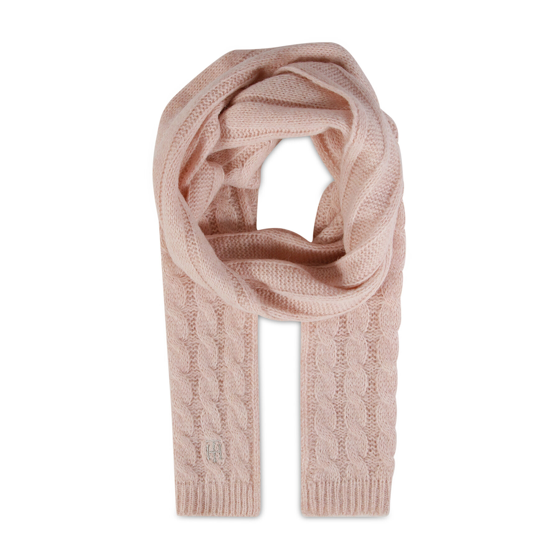 Tommy Hilfiger Зимен шал Th Timeless Scarf Cable AW0AW14011 Розов - Pepit.bg