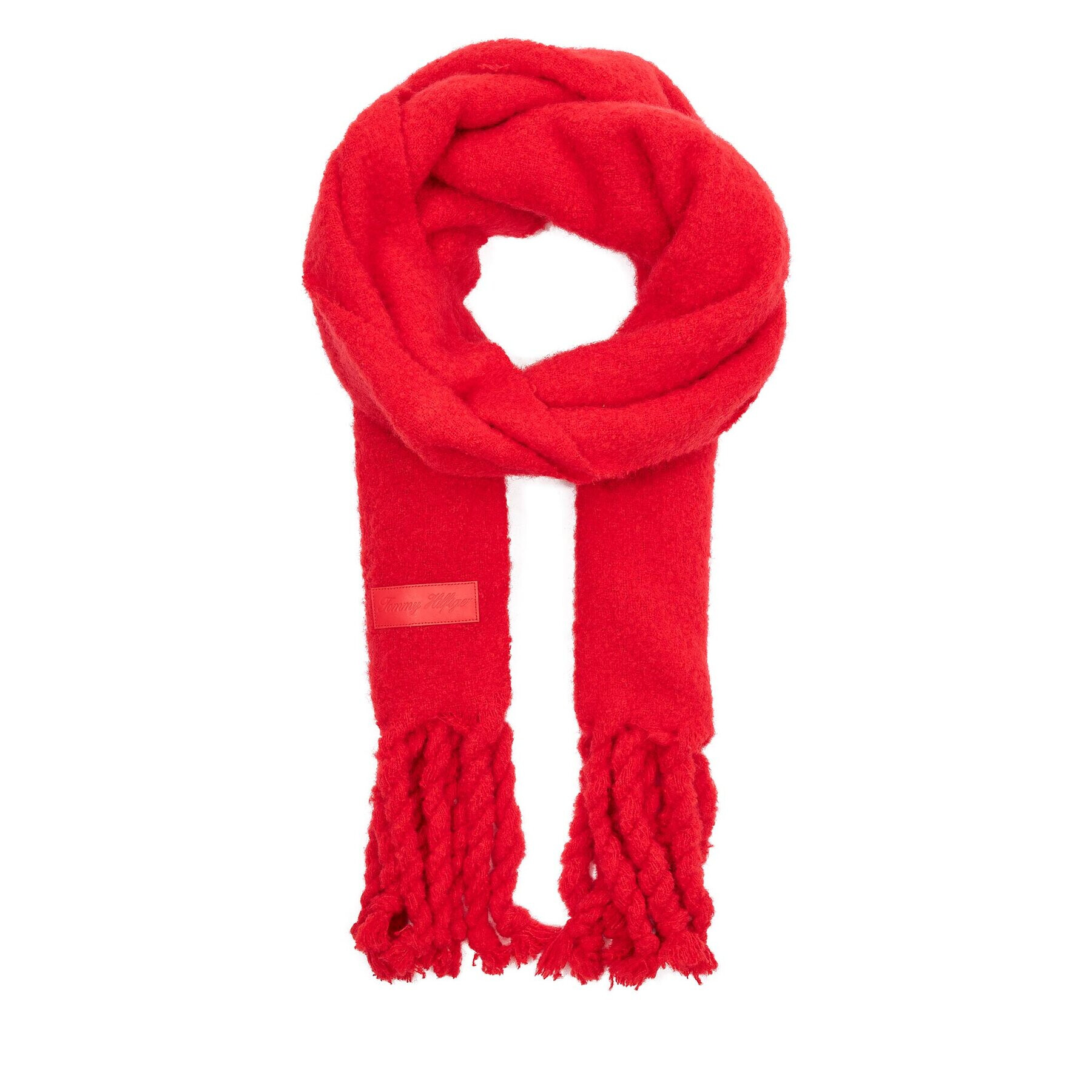 Tommy Hilfiger Зимен шал Tommy Twist Scarf AW0AW15530 Оранжев - Pepit.bg