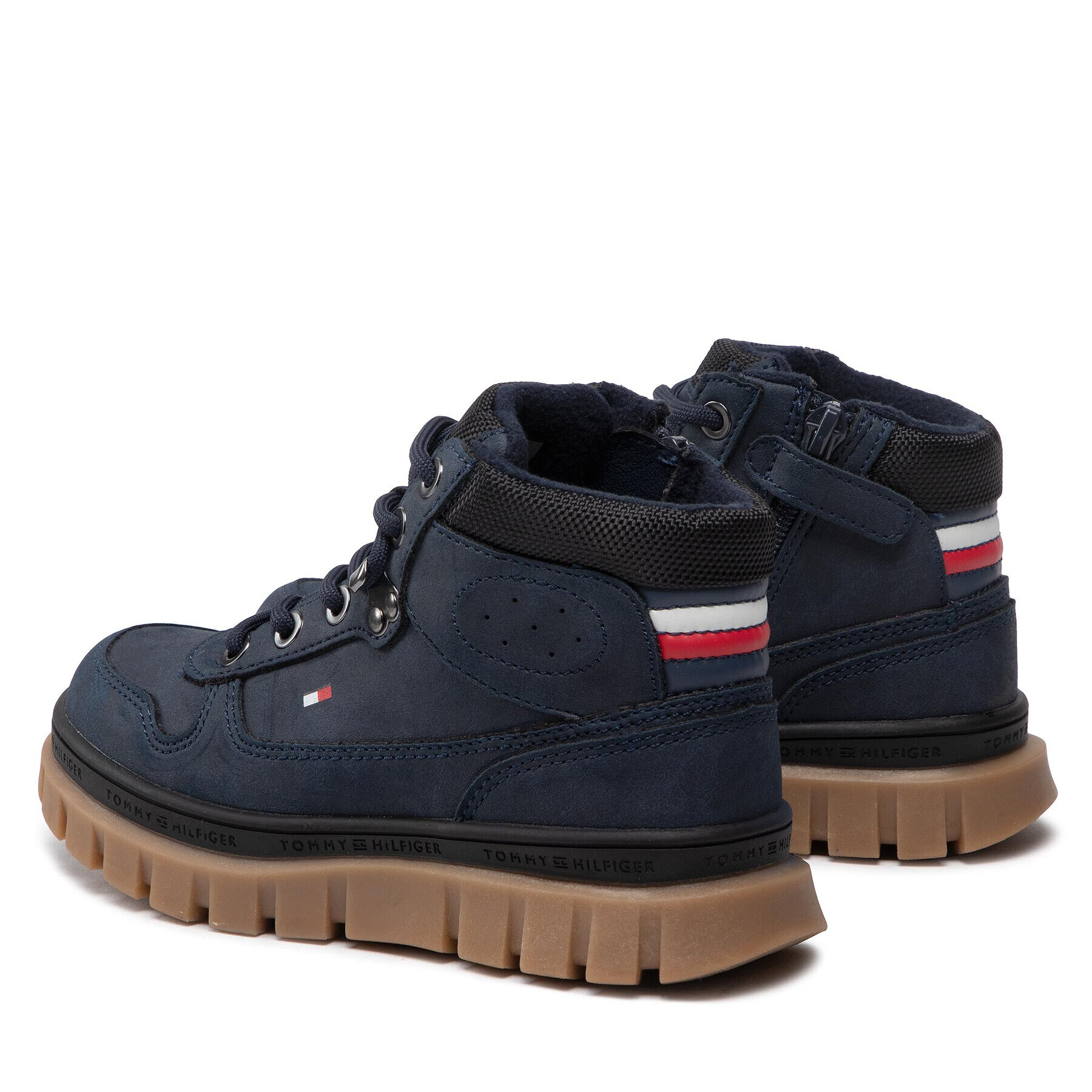 Tommy Hilfiger Зимни обувки Lace-up Bootie T3B5-32517-1441 M Тъмносин - Pepit.bg