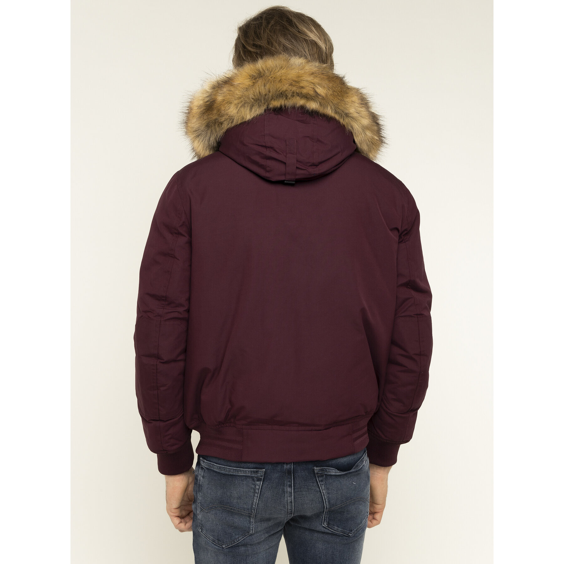 Tommy Hilfiger Зимно яке Hampton MW0MW11502 Бордо Regular Fit - Pepit.bg