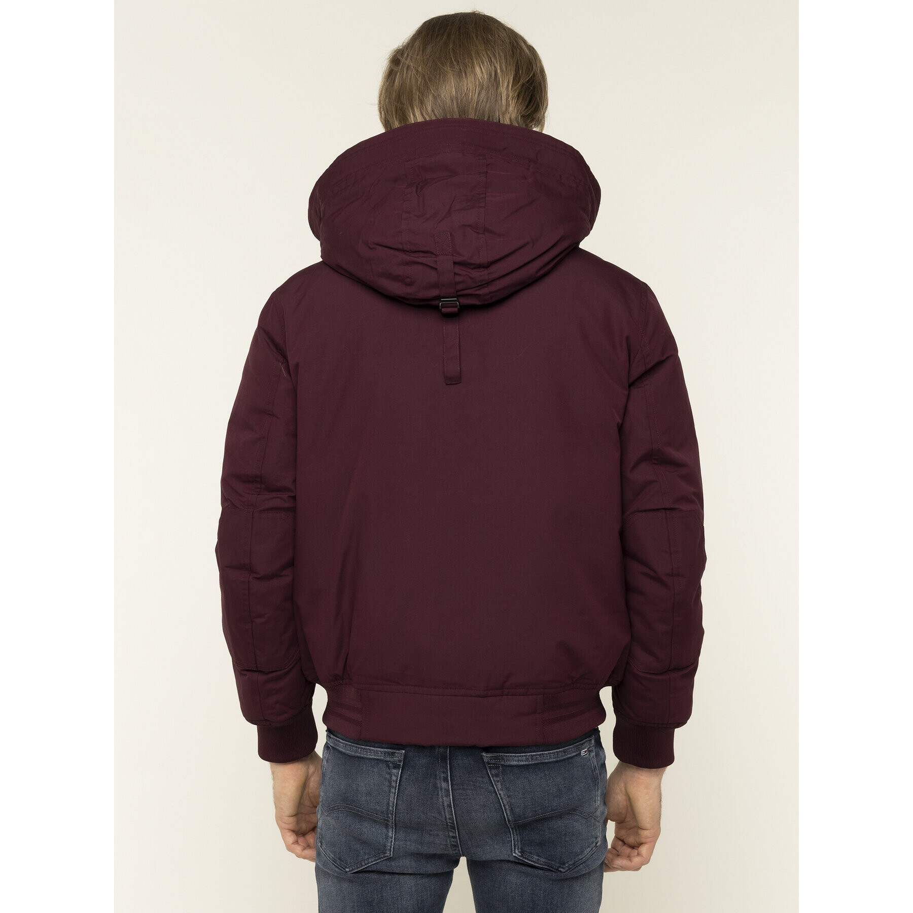 Tommy Hilfiger Зимно яке Hampton MW0MW11502 Бордо Regular Fit - Pepit.bg
