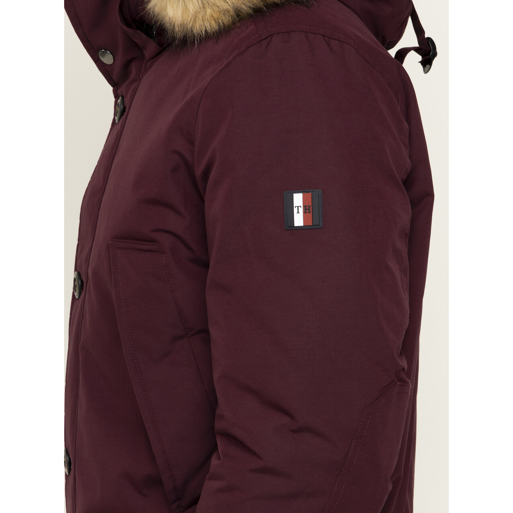 Tommy Hilfiger Зимно яке Hampton MW0MW11502 Бордо Regular Fit - Pepit.bg