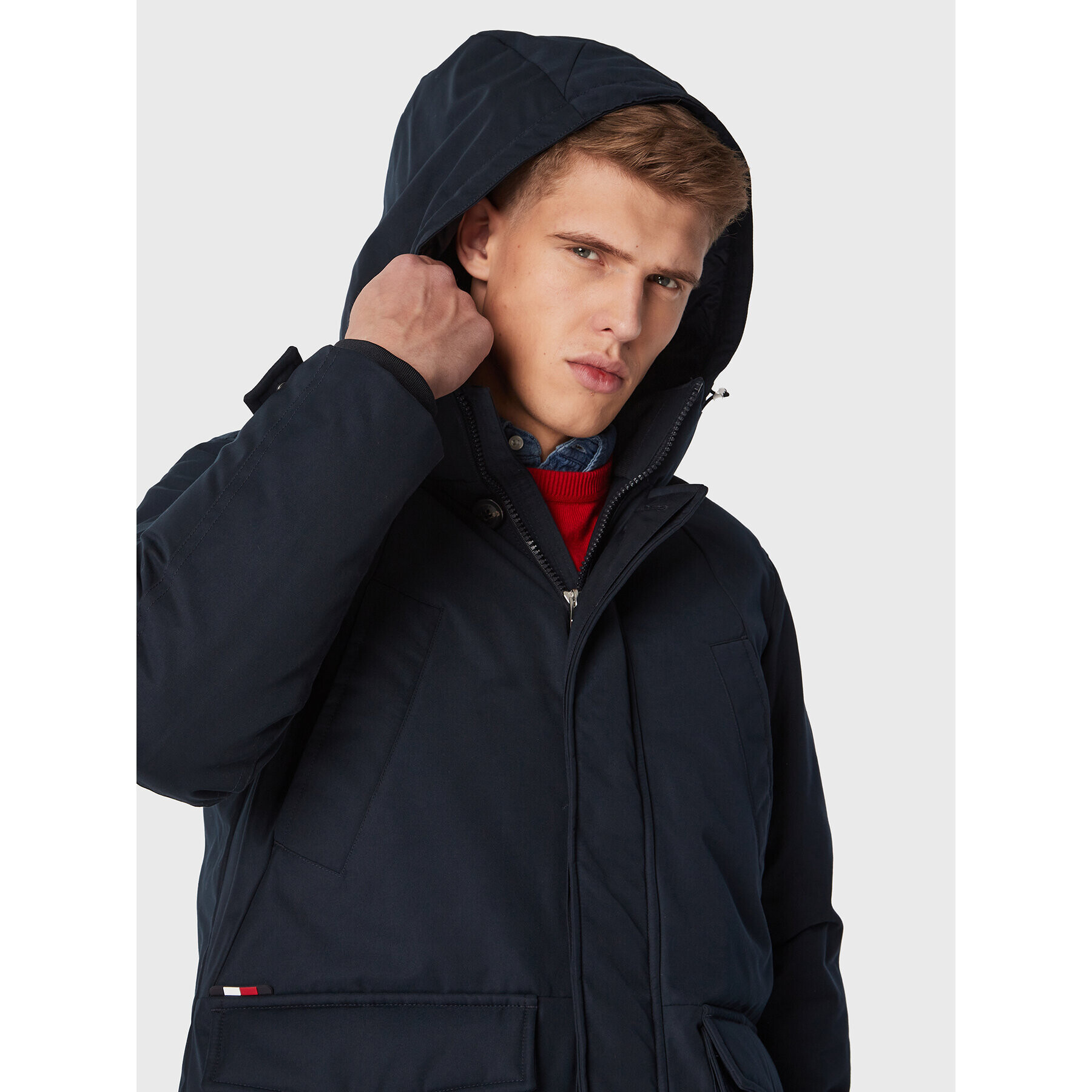 Tommy Hilfiger Зимно яке Rockie MW0MW27689 Тъмносин Regular Fit - Pepit.bg