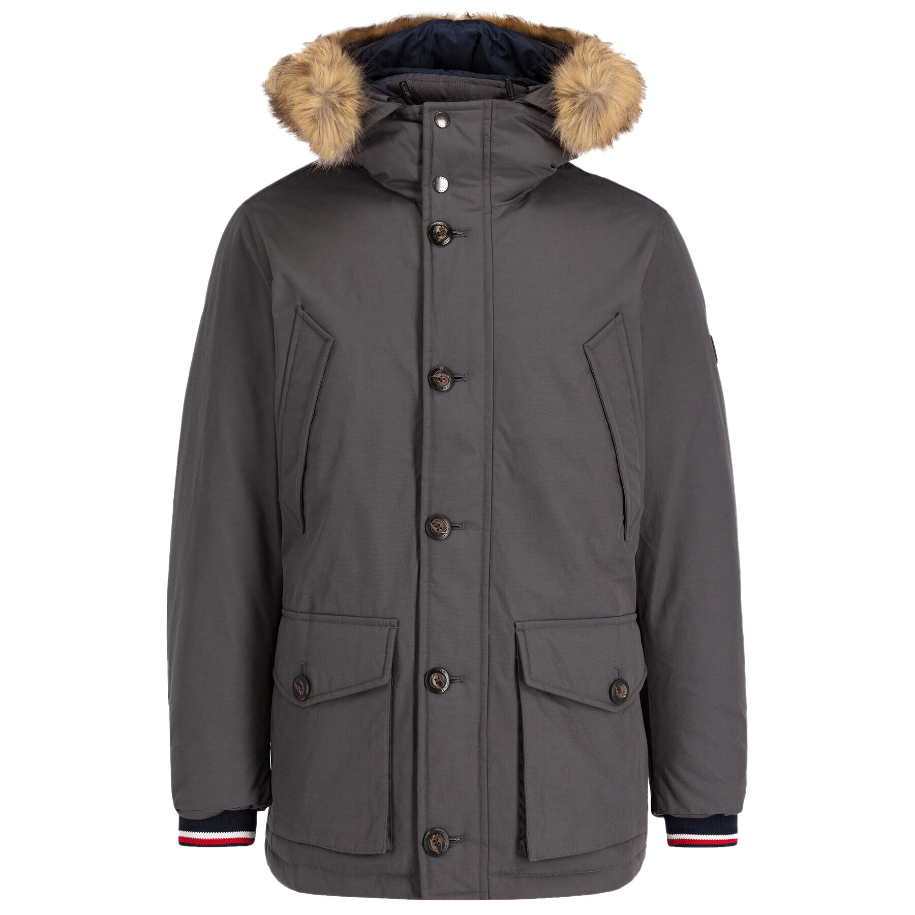 Tommy Hilfiger Зимно яке Down Filled MW0MW11504 Сив Regular Fit - Pepit.bg