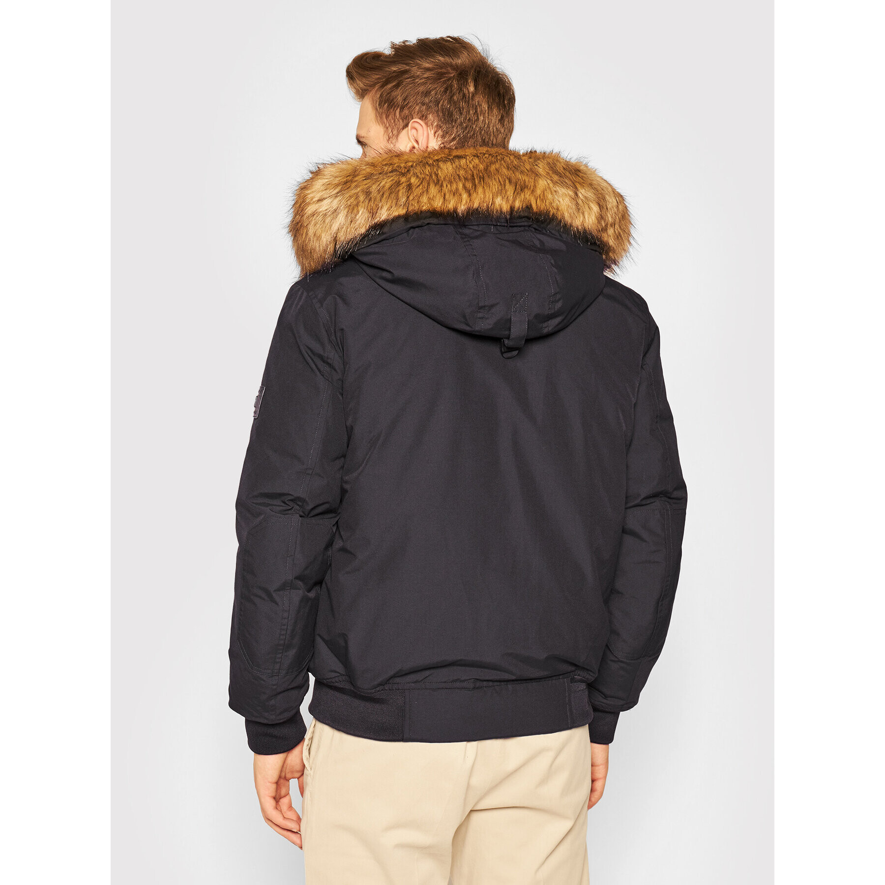 Tommy Hilfiger Зимно яке Hampton MW0MW14876 Черен Regular Fit - Pepit.bg