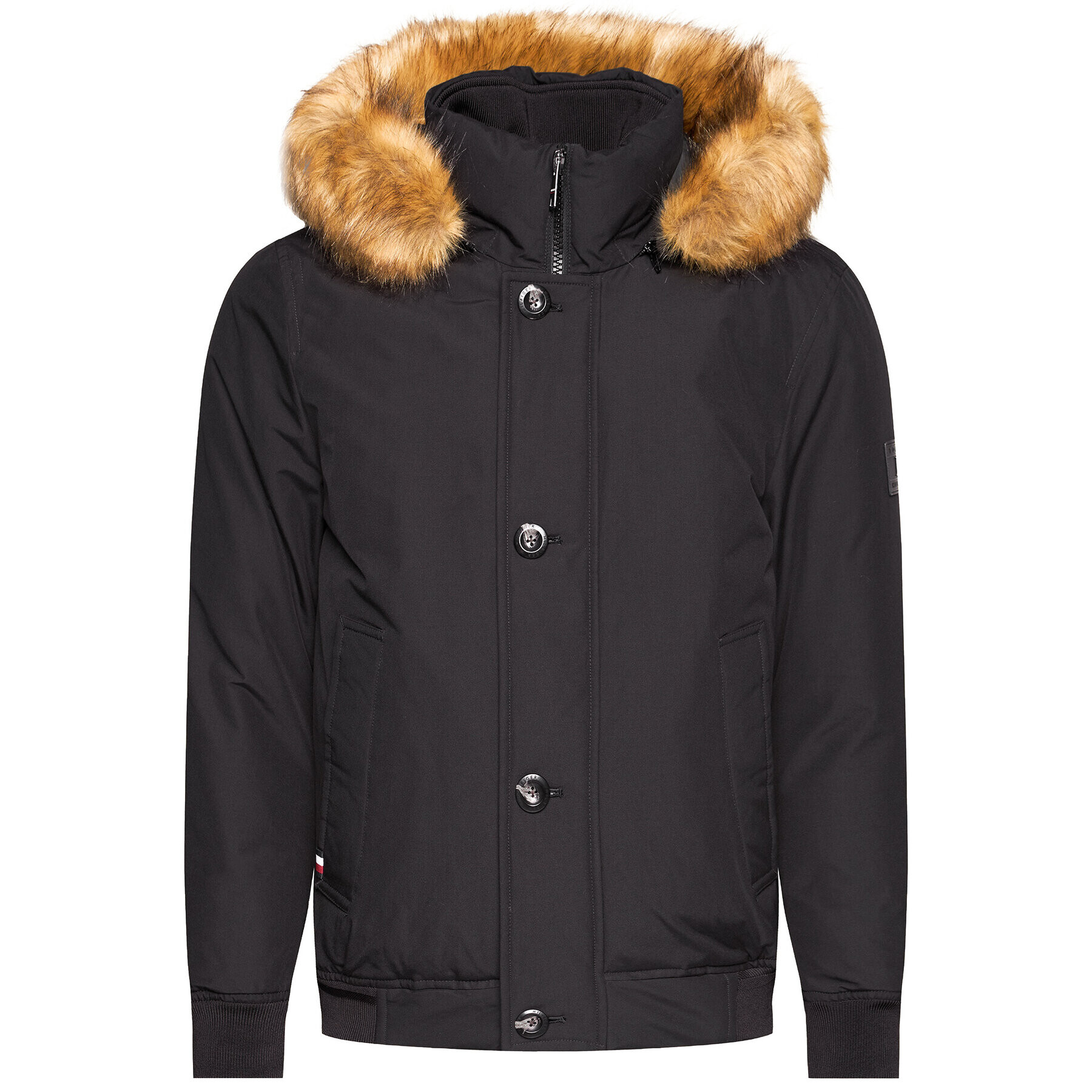 Tommy Hilfiger Зимно яке Hampton MW0MW14876 Черен Regular Fit - Pepit.bg