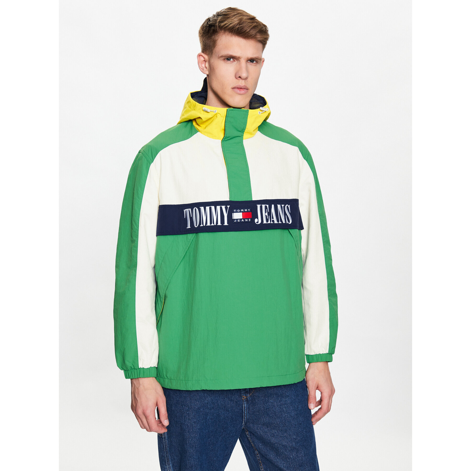 Tommy Jeans Анорак Chicago Archive DM0DM15912 Зелен Relaxed Fit - Pepit.bg